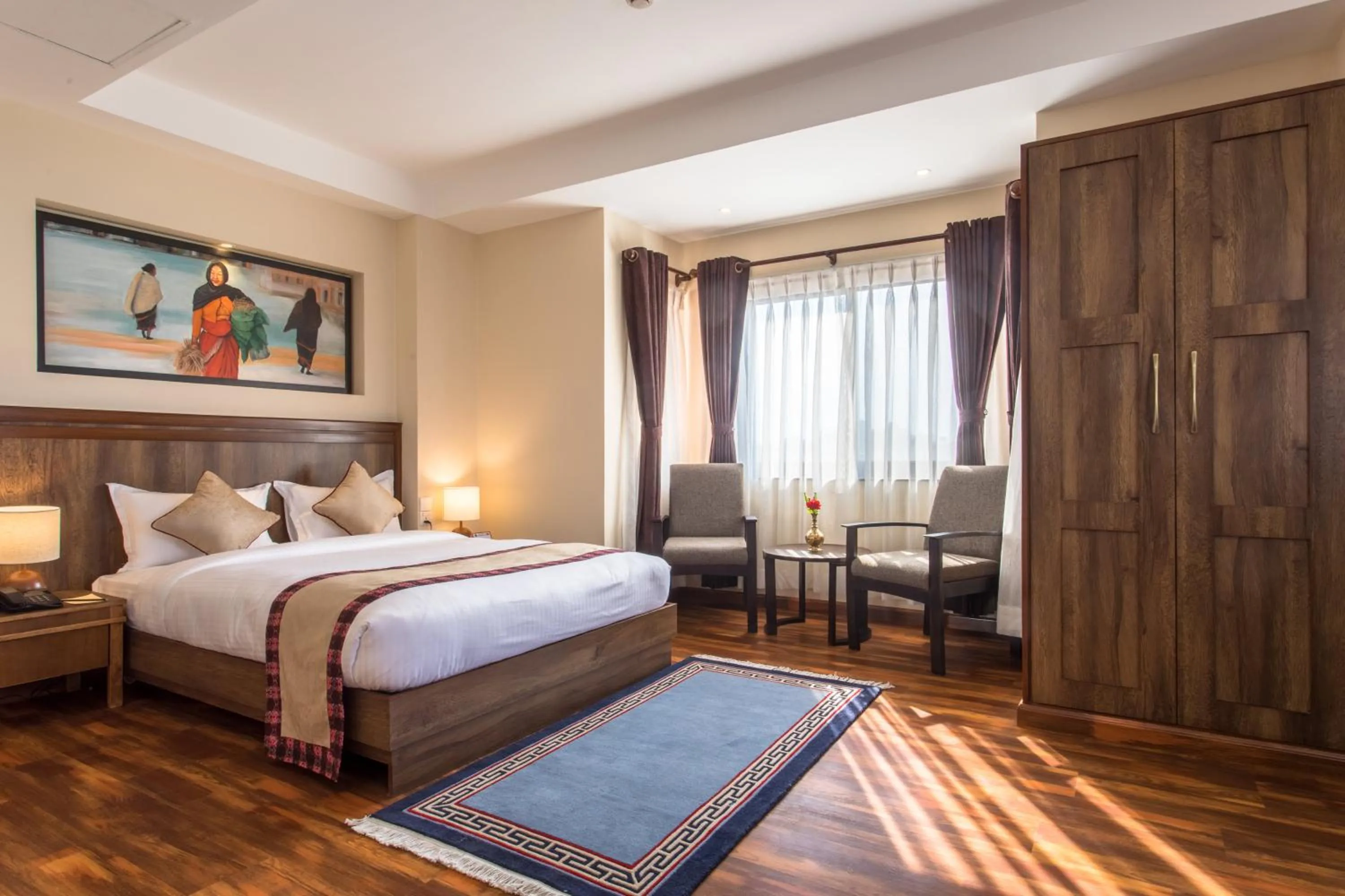 Seating area, Bed in Hotel Kutumba