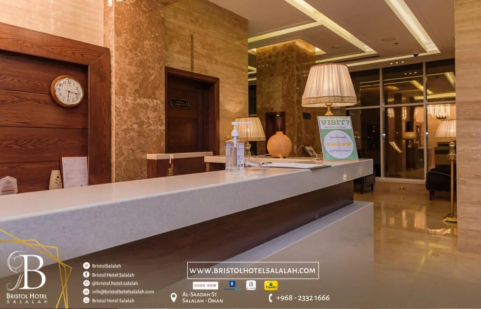 Lobby or reception in Bristol Hotel Salalah