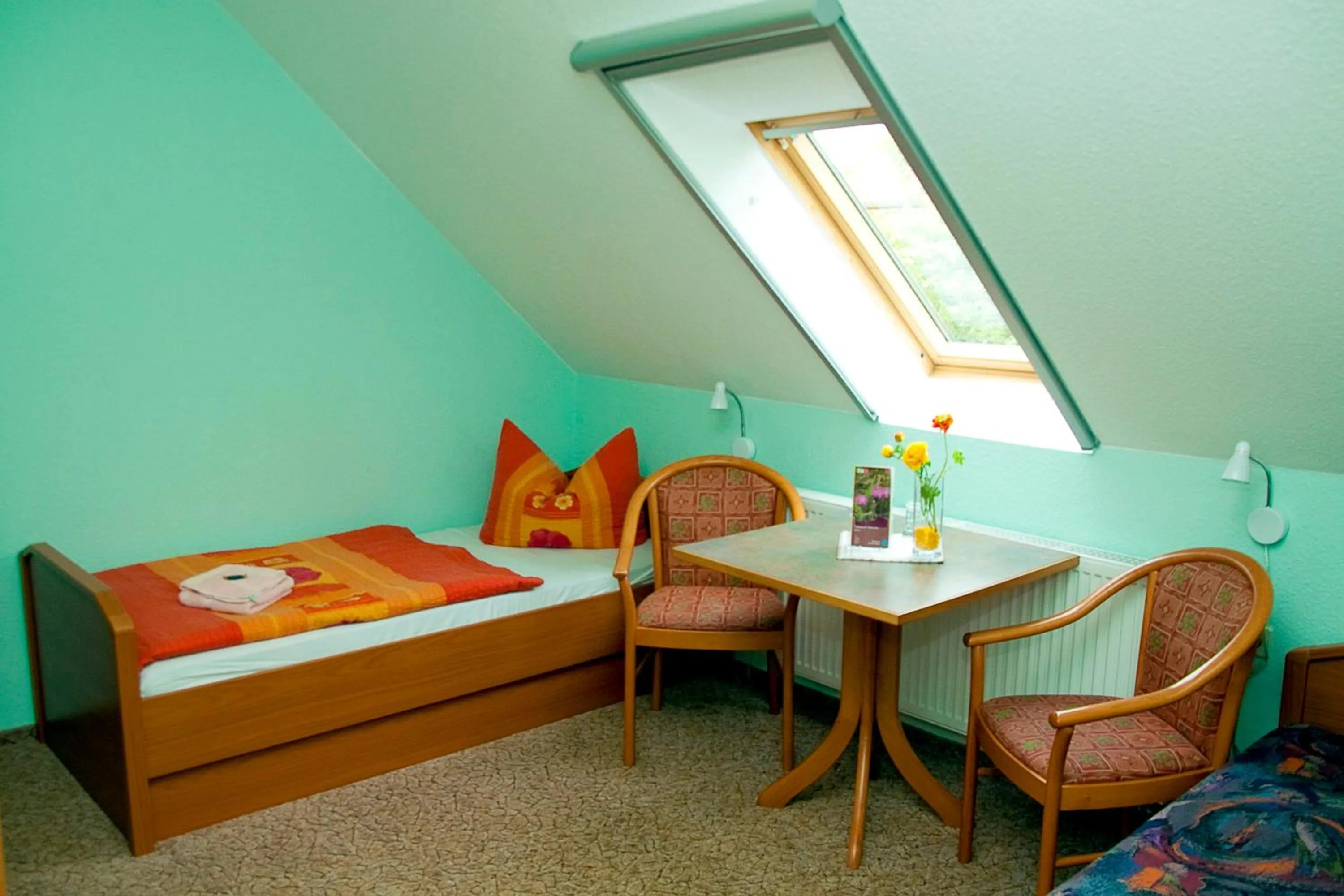 Photo of the whole room, Bed in Christel's Pension