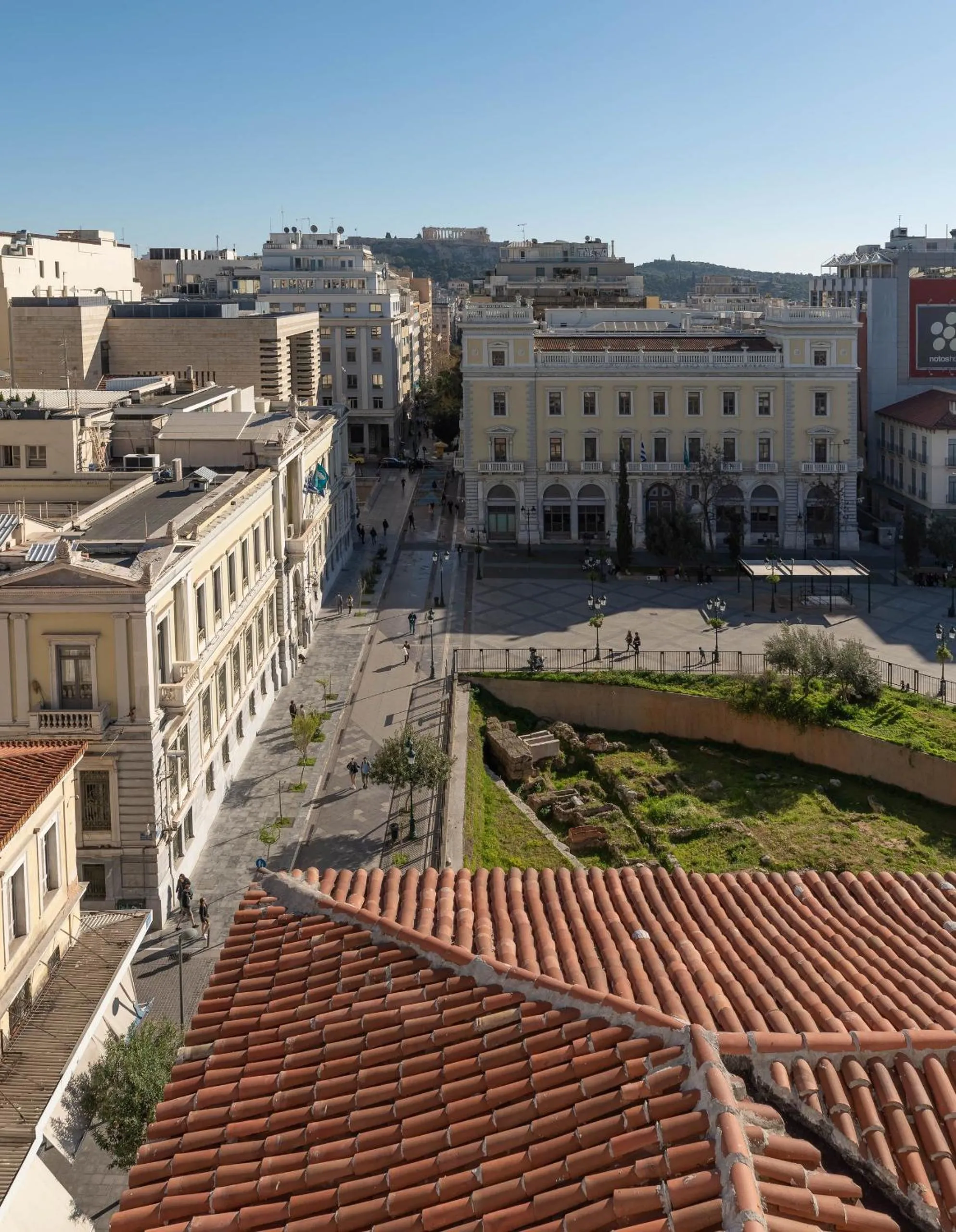 Two-Bedroom Apartment with Balcony and View of the Acropolis in Amazing Apartments @ Aiolou Str.