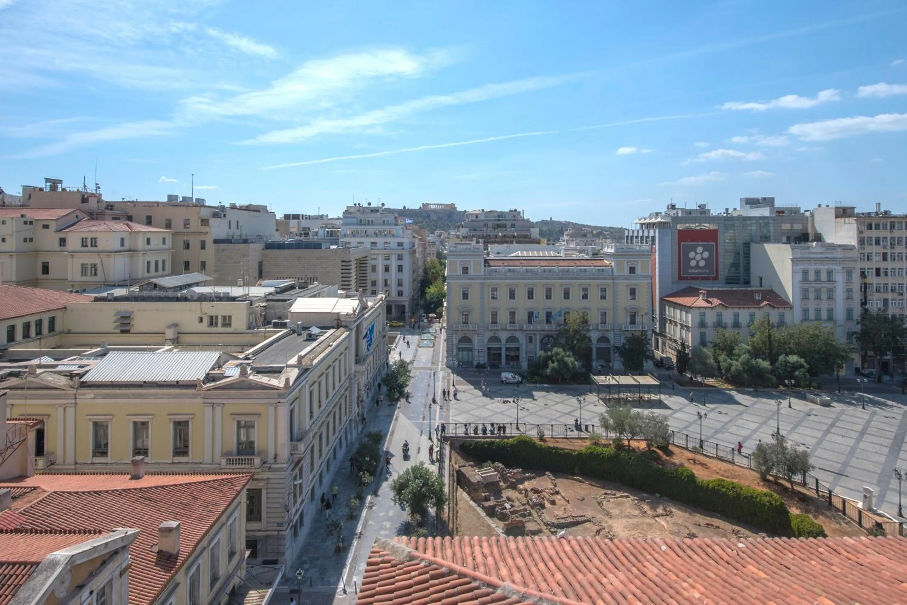 Two-Bedroom Apartment with Balcony and View of the Acropolis in Amazing Apartments @ Aiolou Str.