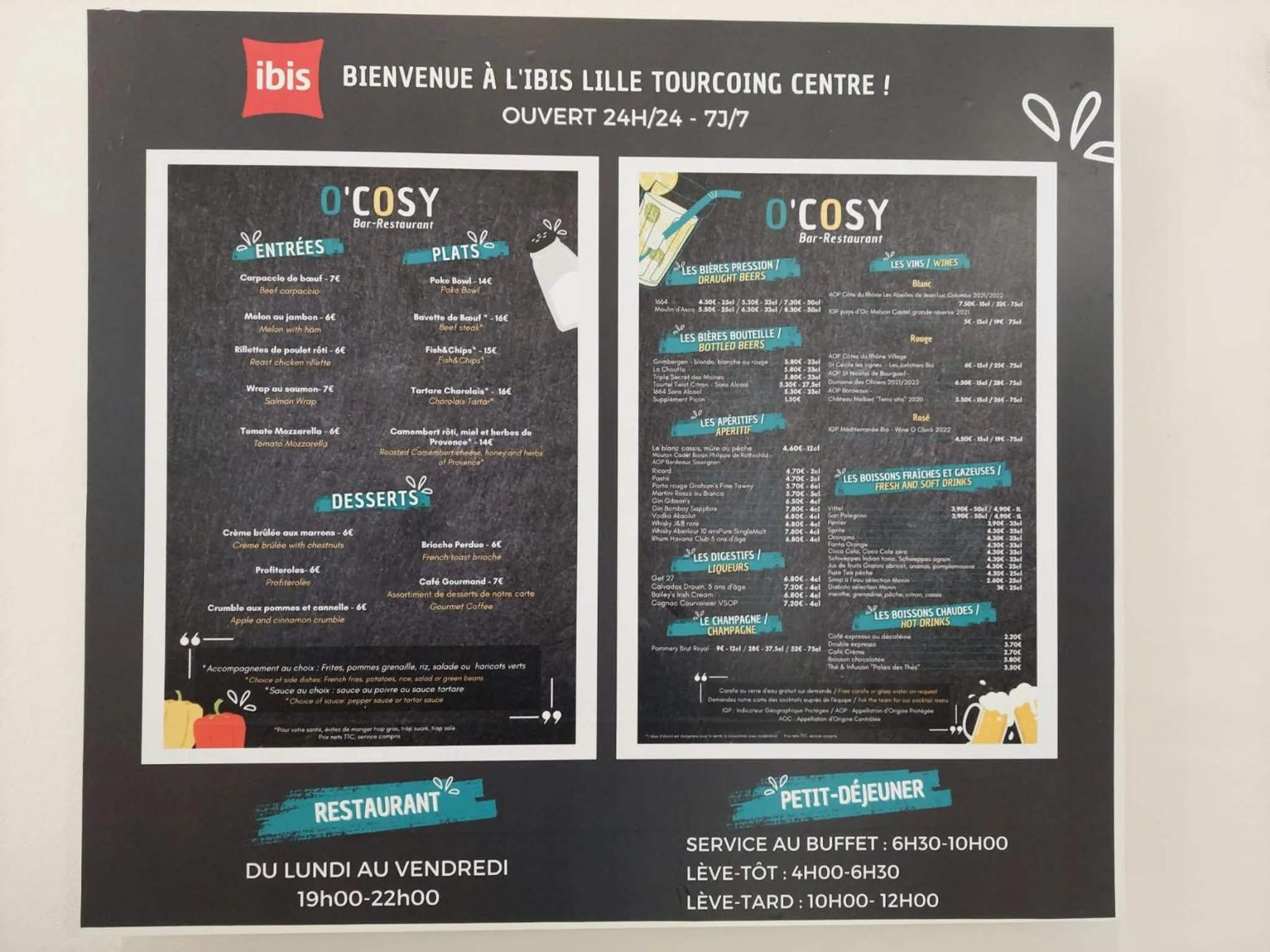 Restaurant/places to eat, Floor Plan in ibis Lille Tourcoing Centre