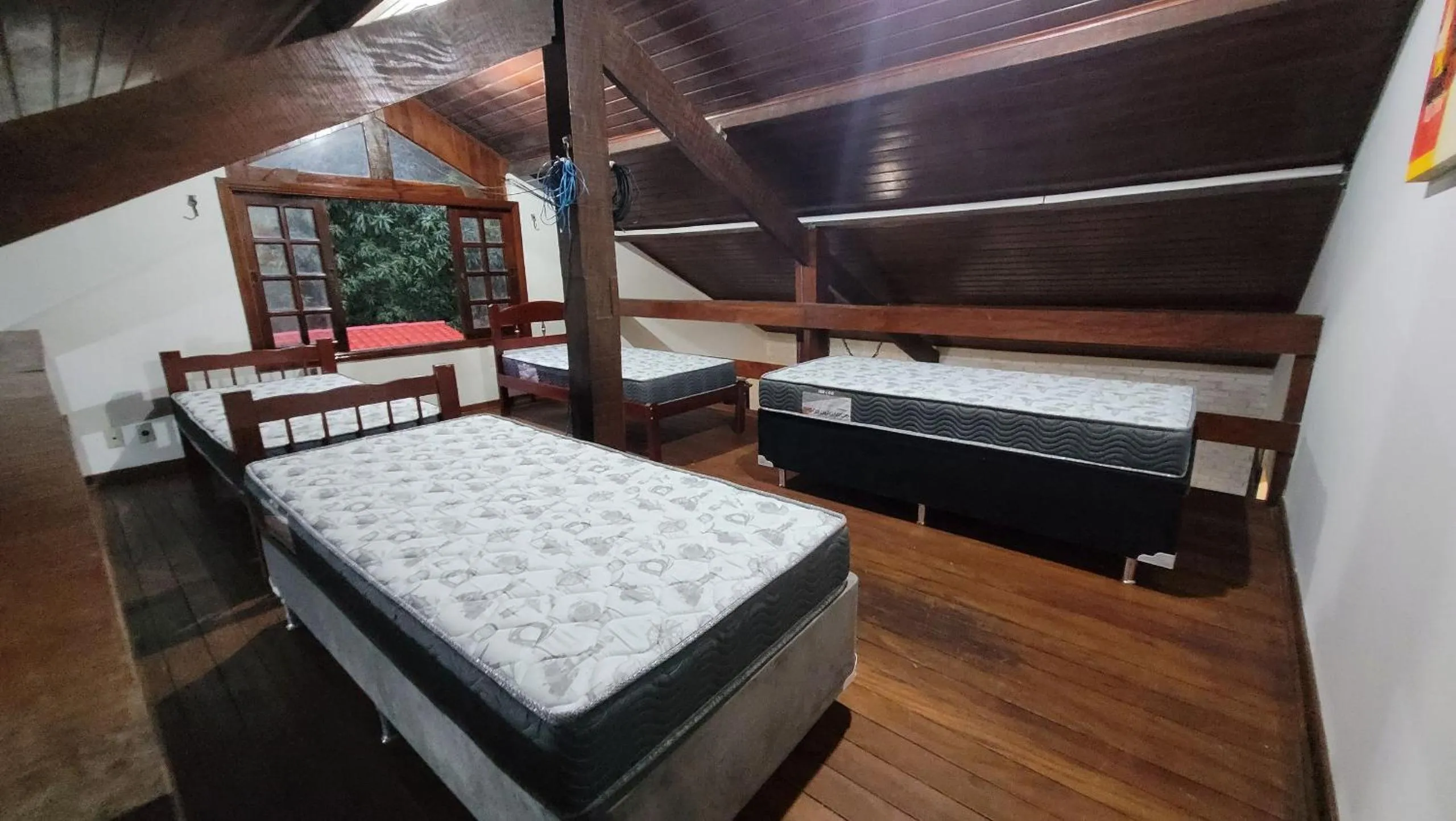 Bed in Eco Chalés Luar das Marés