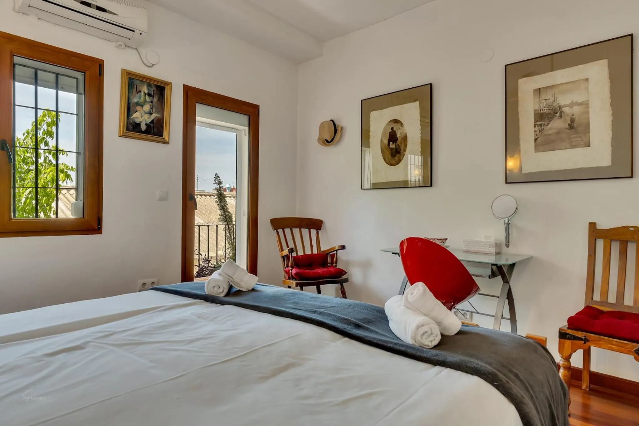 Balcony/Terrace, Bed in Denia Townhouse