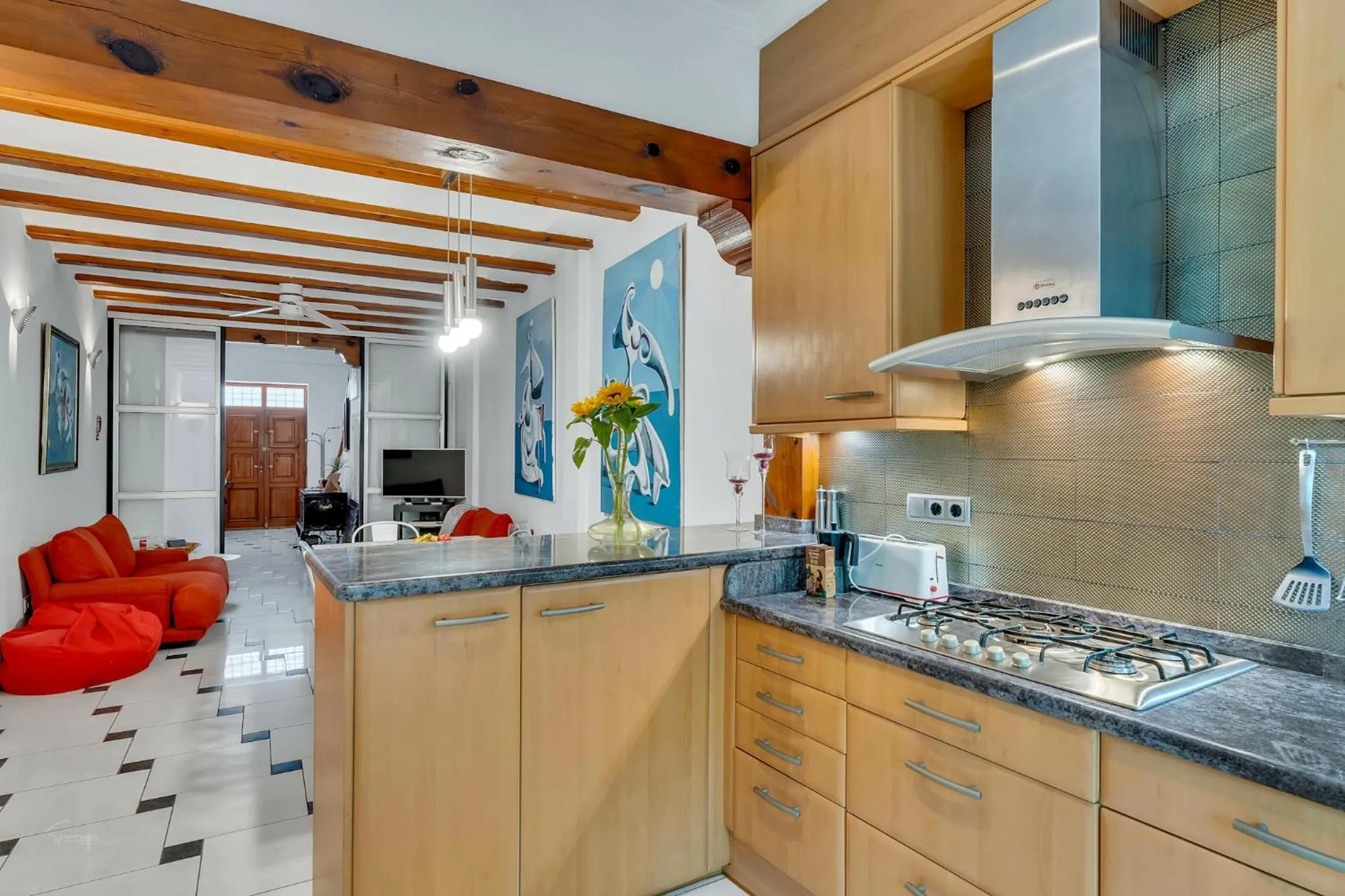 stove in Denia Townhouse