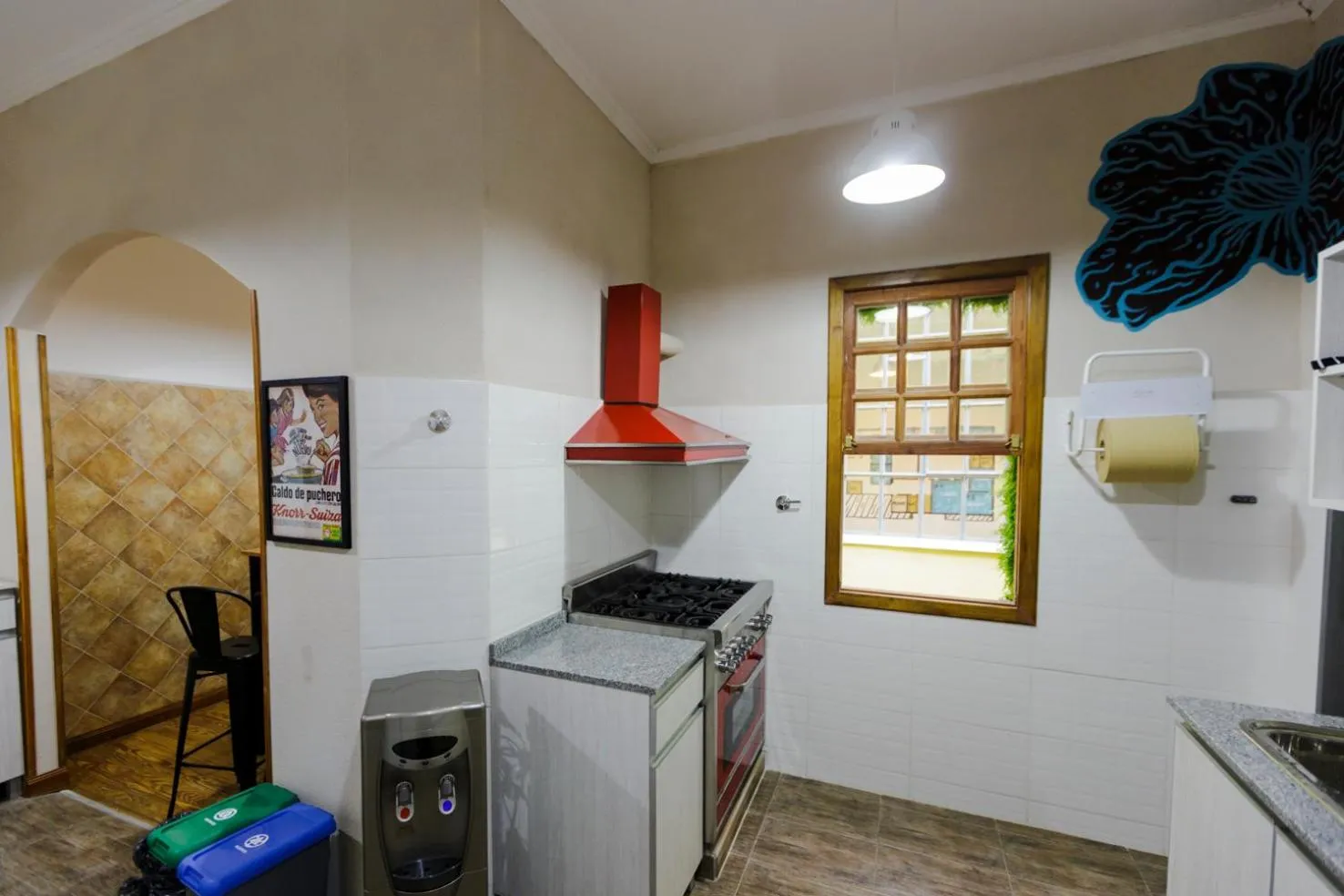 Kitchen or kitchenette in Che Juan Hostel BA