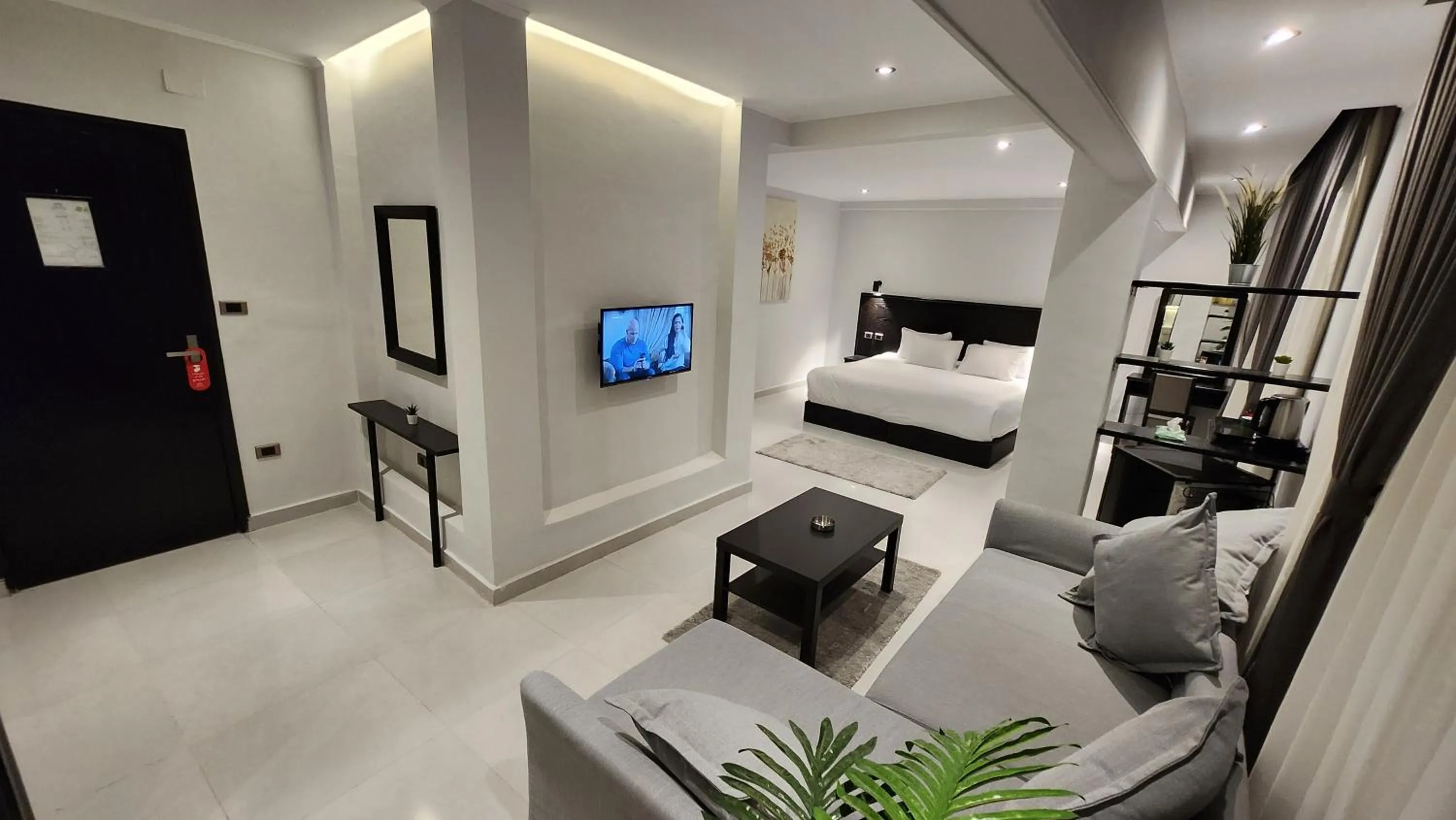 Bed in Helio Cairo Hotel