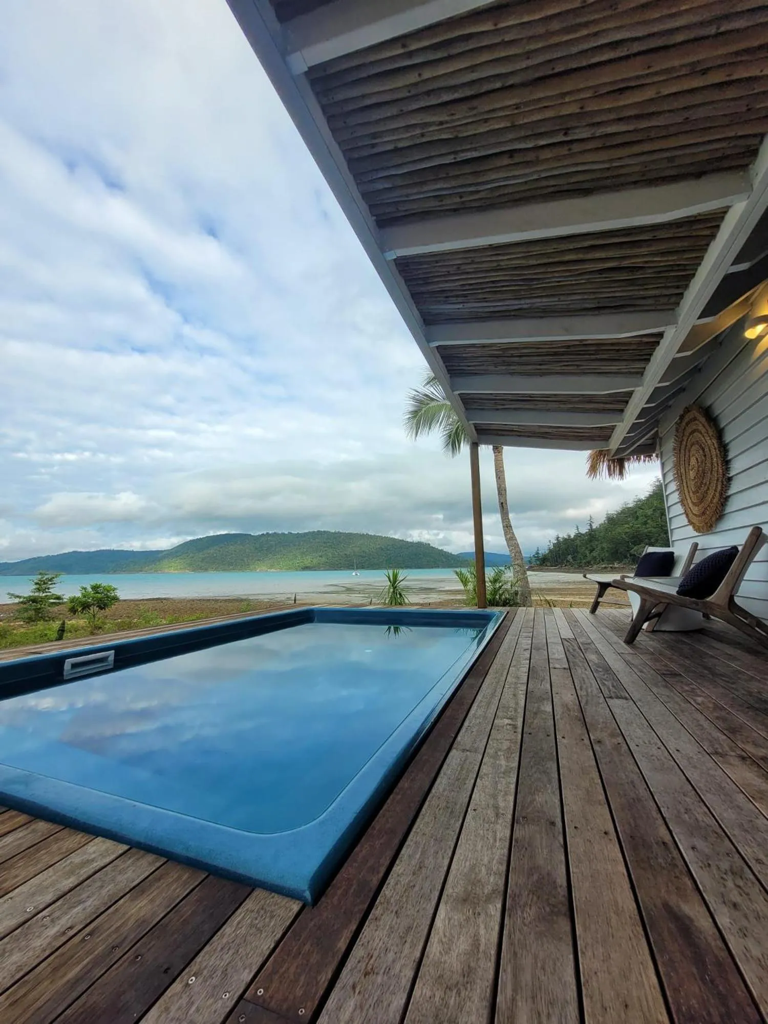 Pool view in Elysian Luxury Eco Island Retreat