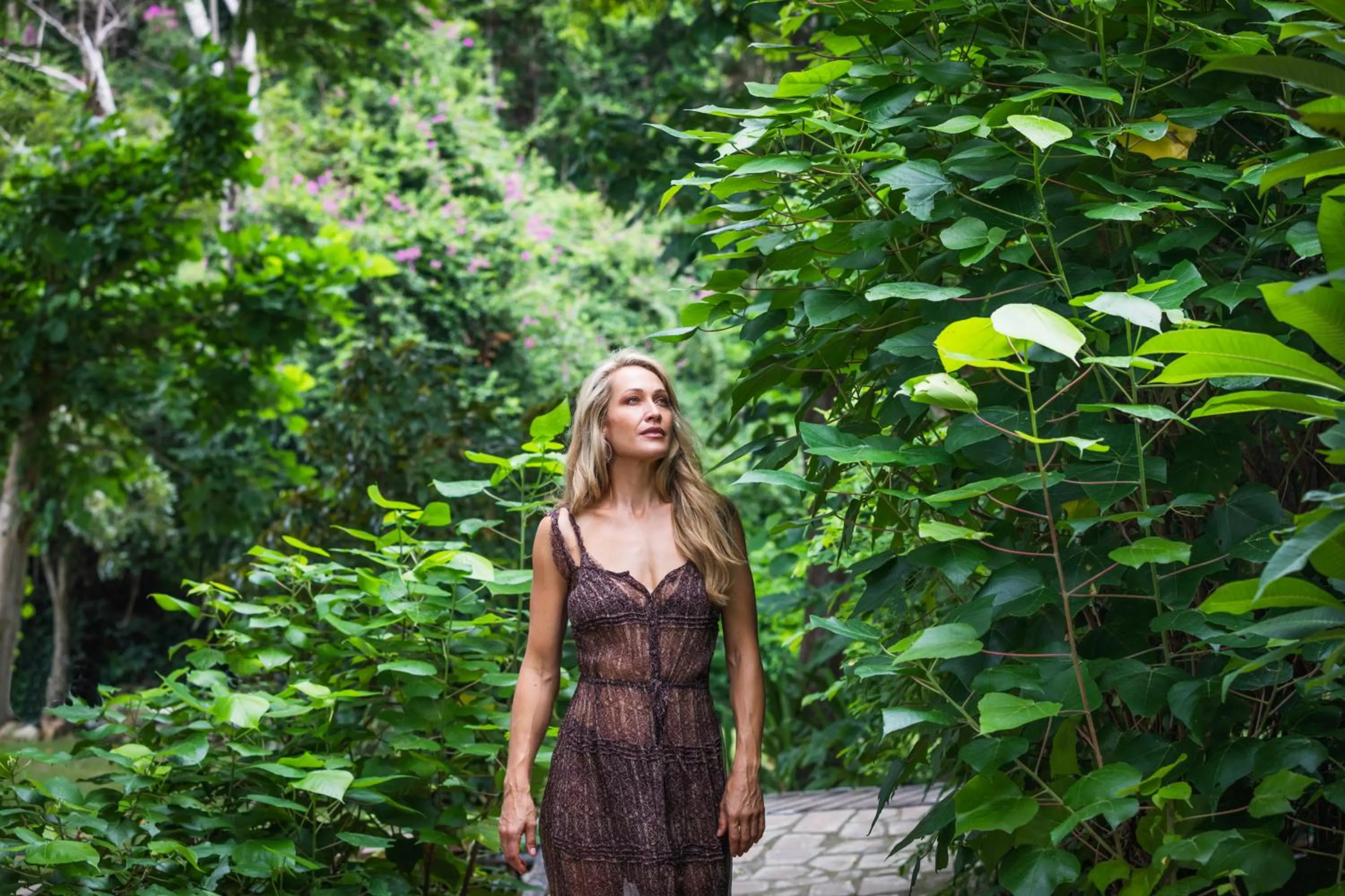 Hiking in Elysian Luxury Eco Island Retreat