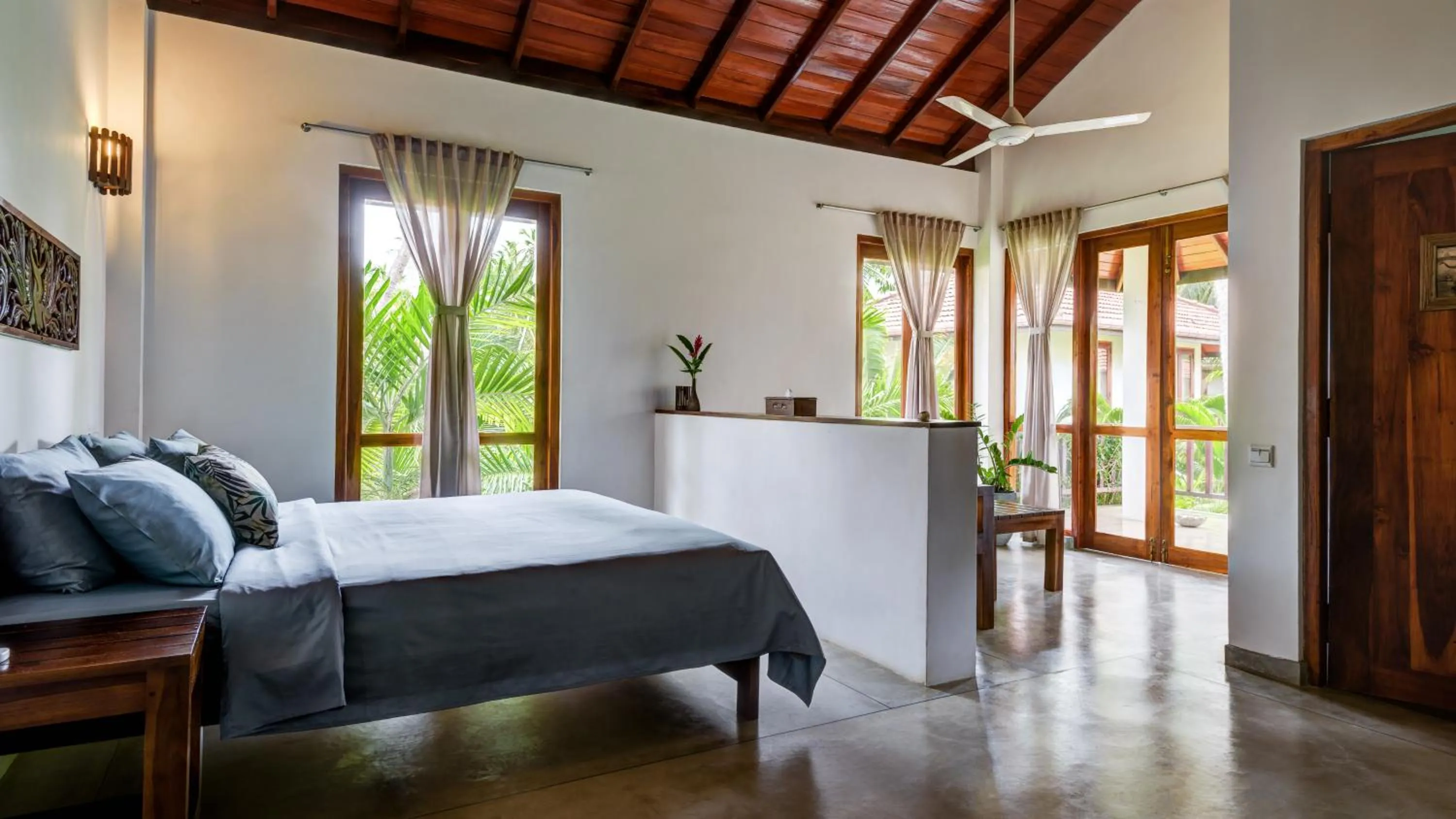 Photo of the whole room, Bed in Good Karma