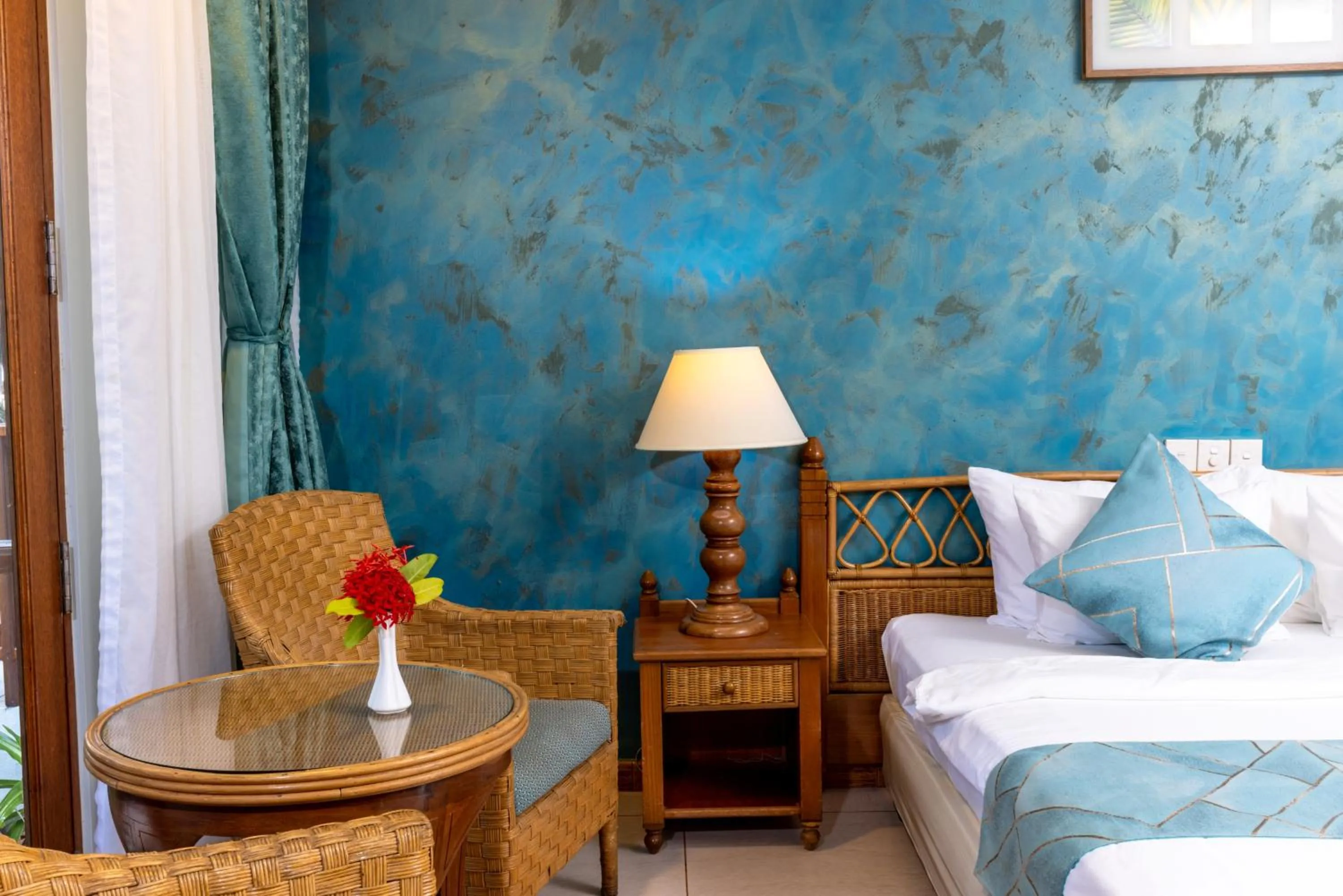 Bed in Fihalhohi Maldives