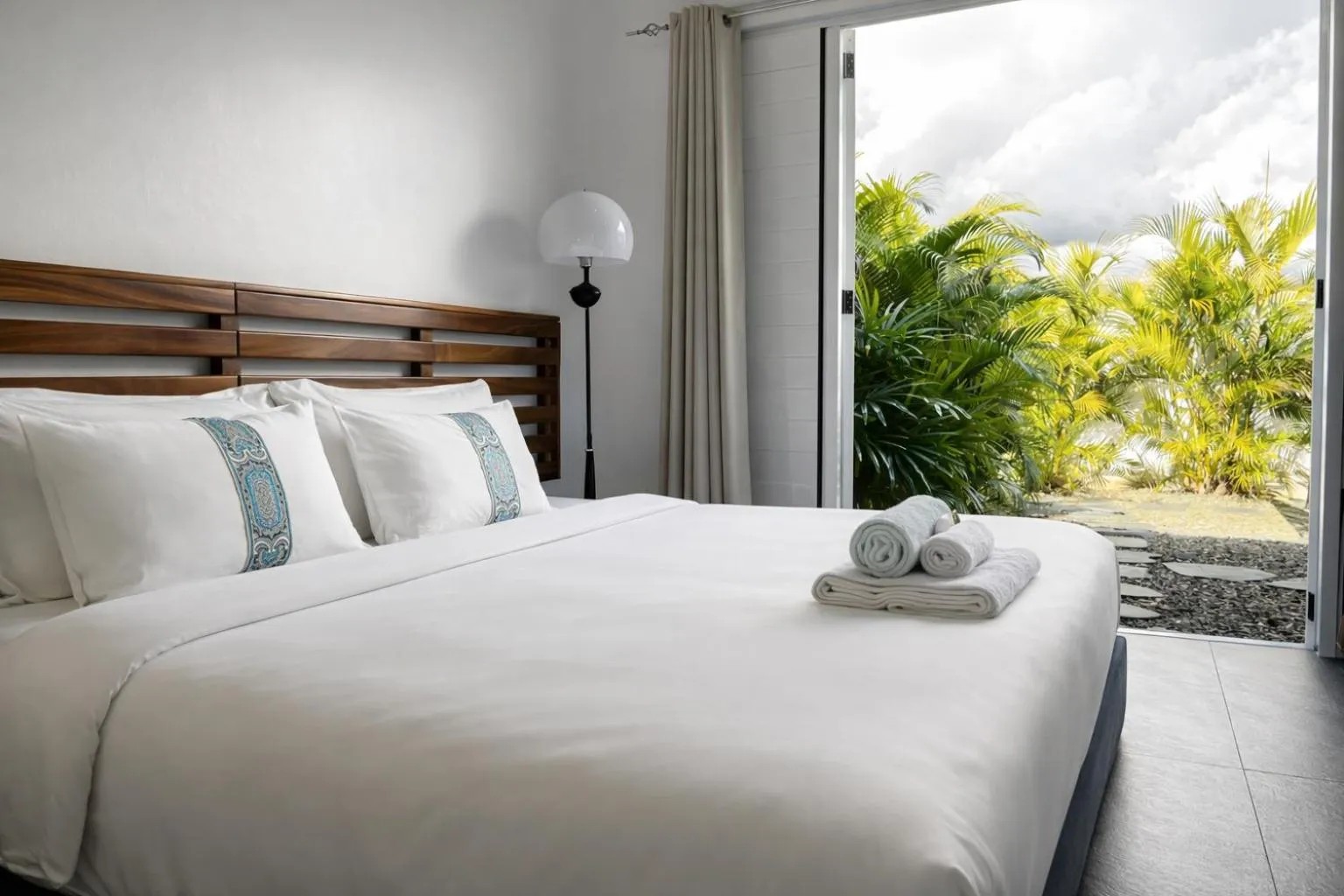 Bed in Naisoso Island Villas - Fiji