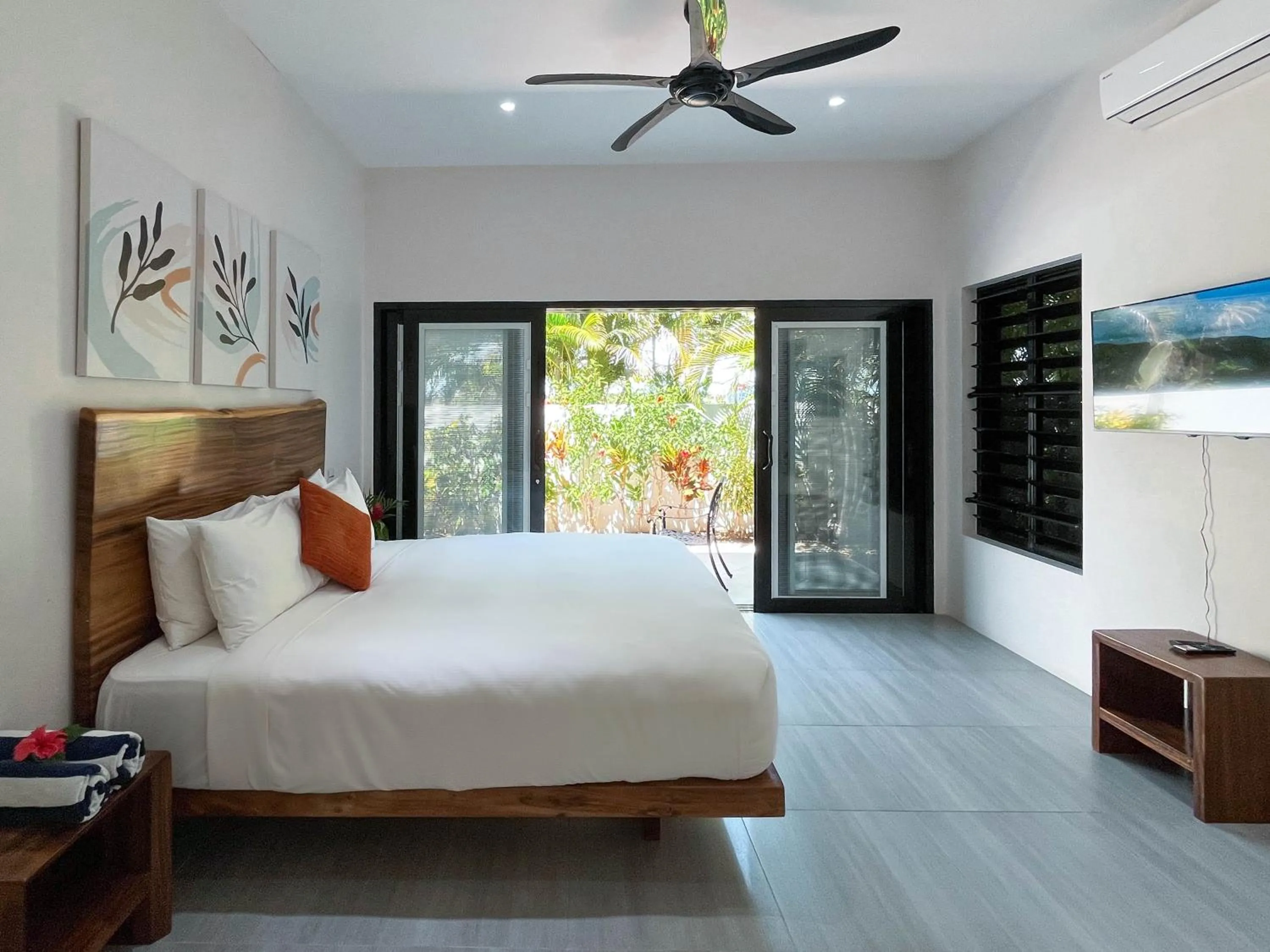 Bed in Naisoso Island Villas - Fiji