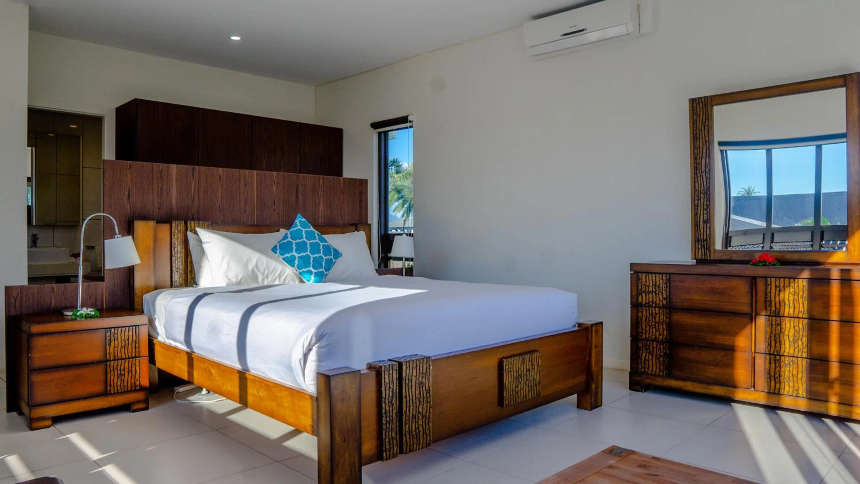 Bed in Naisoso Island Villas - Fiji