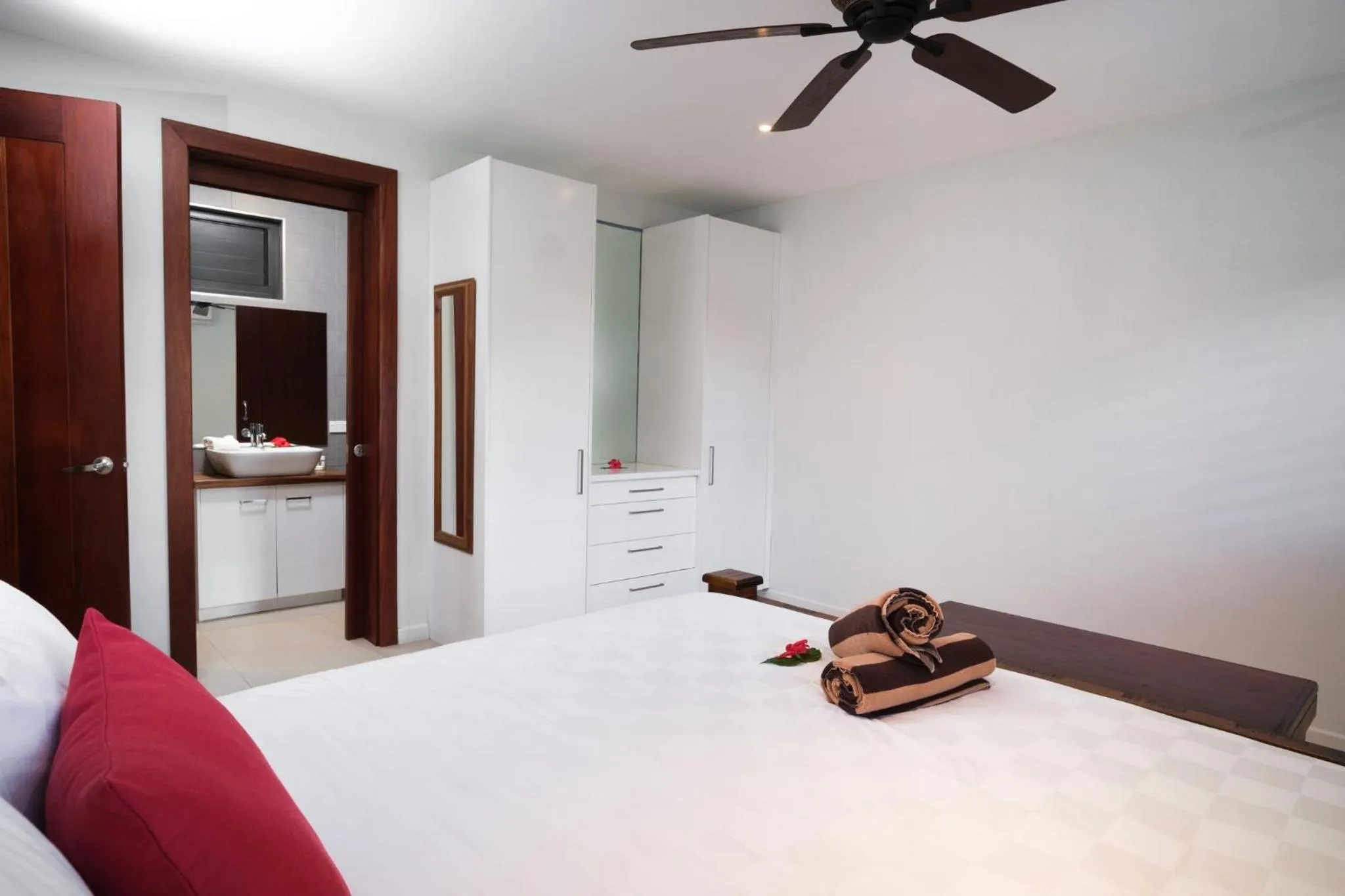 Bed in Naisoso Island Villas - Fiji