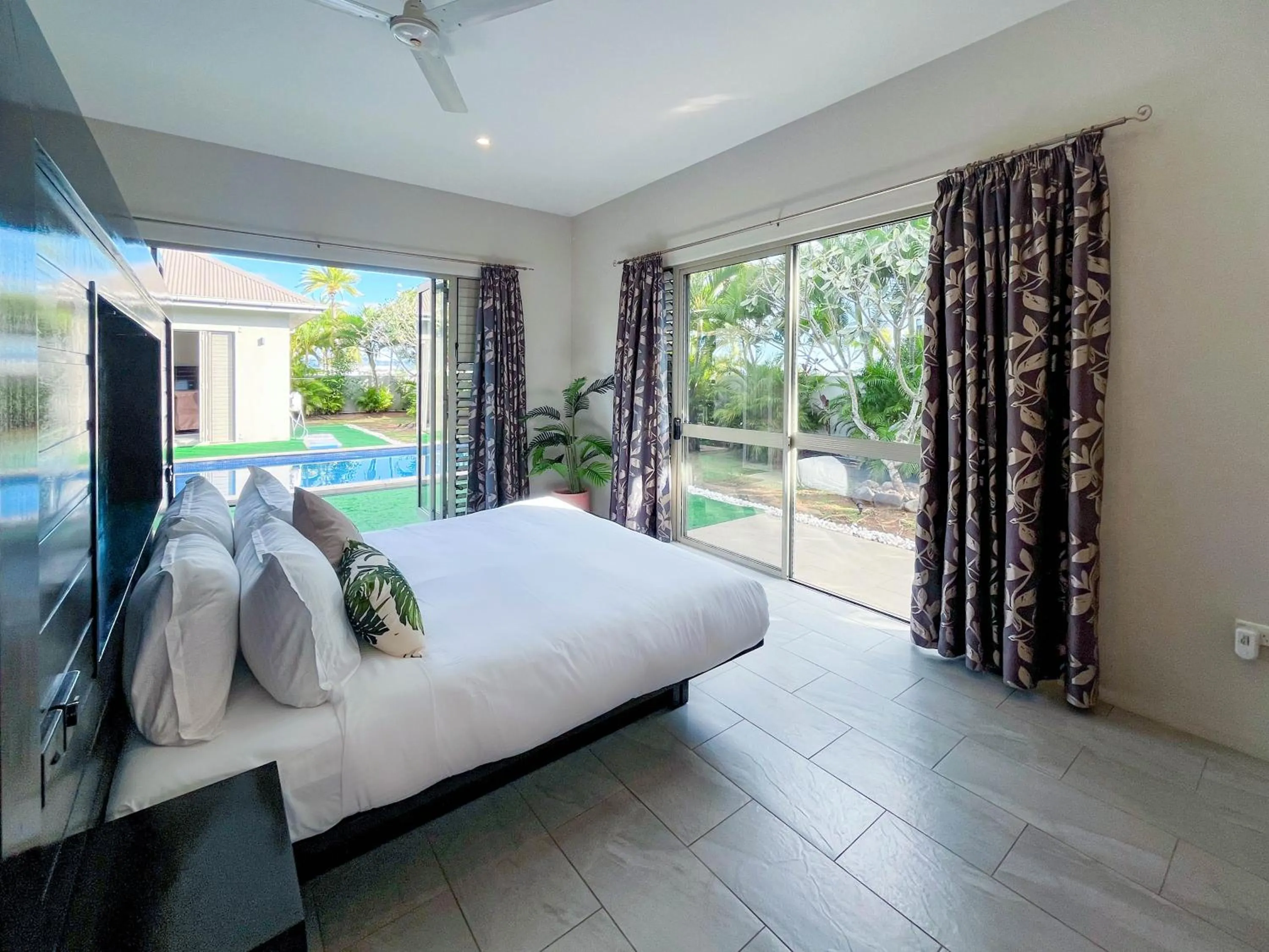 Bed in Naisoso Island Villas - Fiji