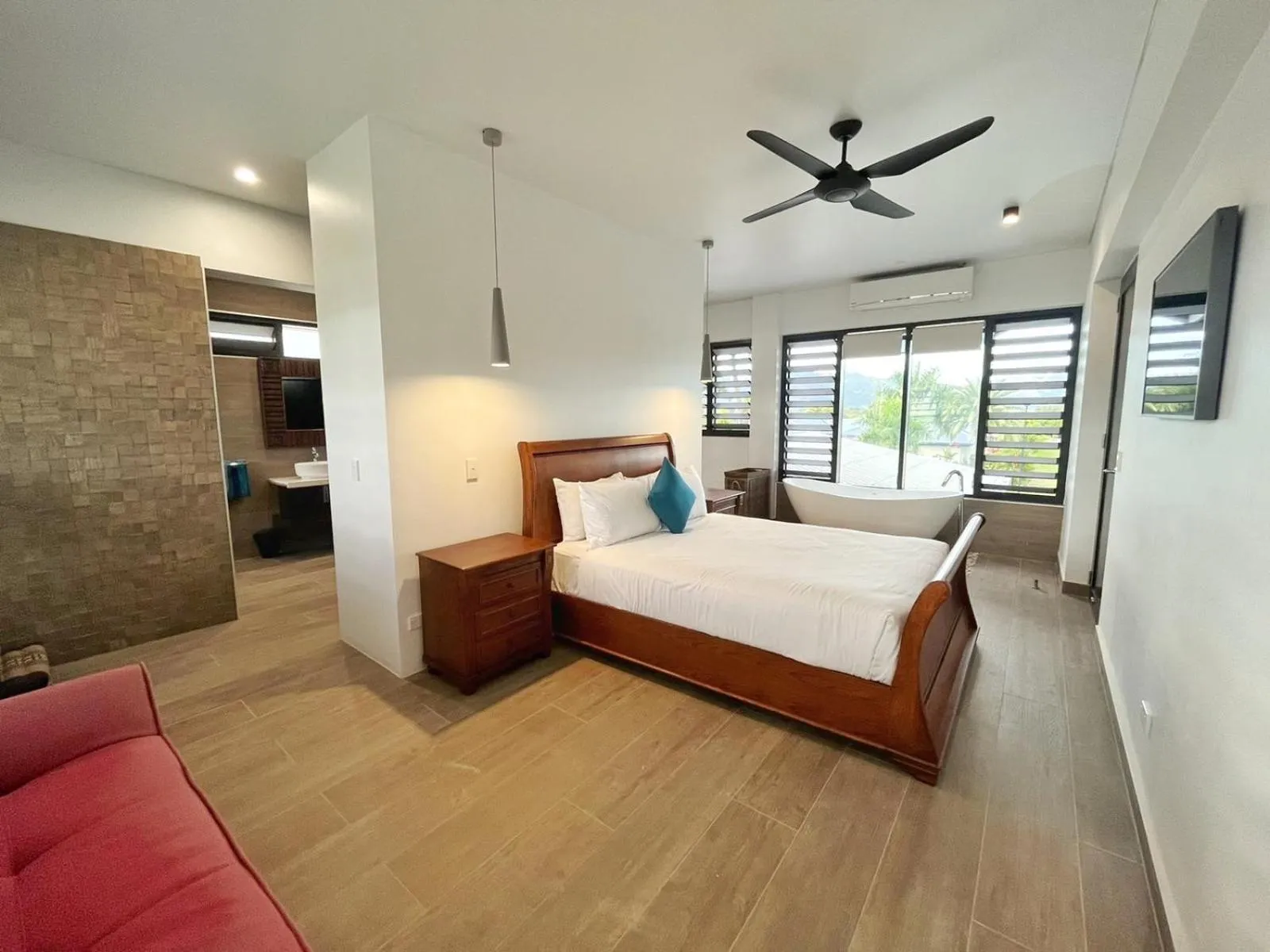 Bed in Naisoso Island Villas - Fiji