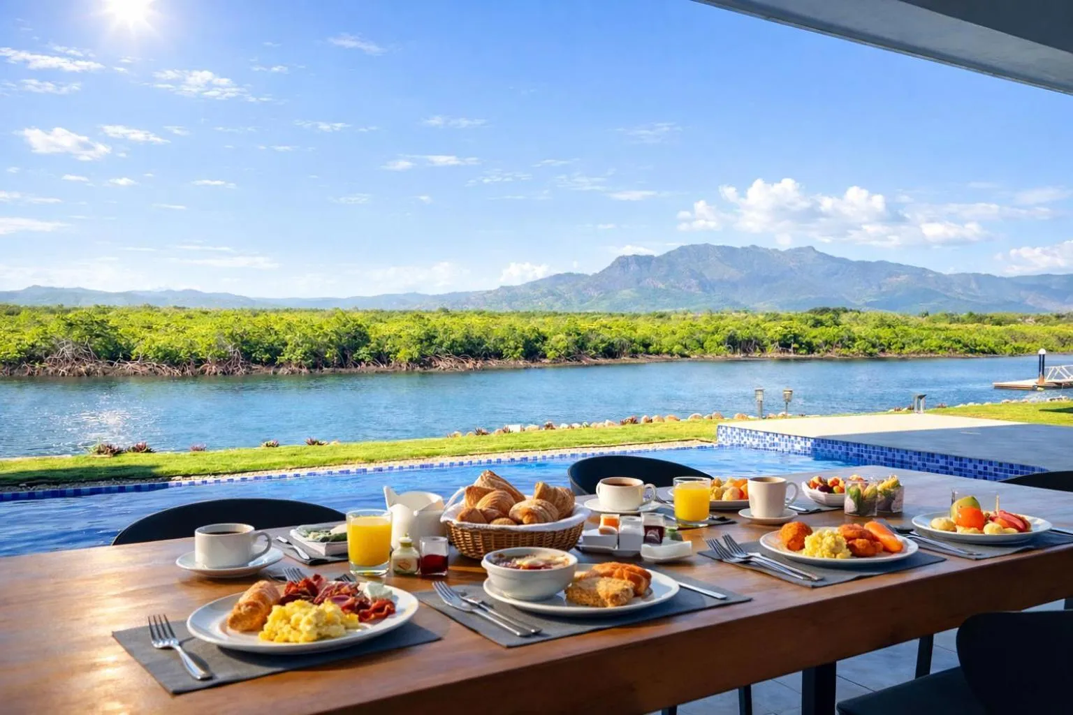 Breakfast in Naisoso Island Villas - Fiji