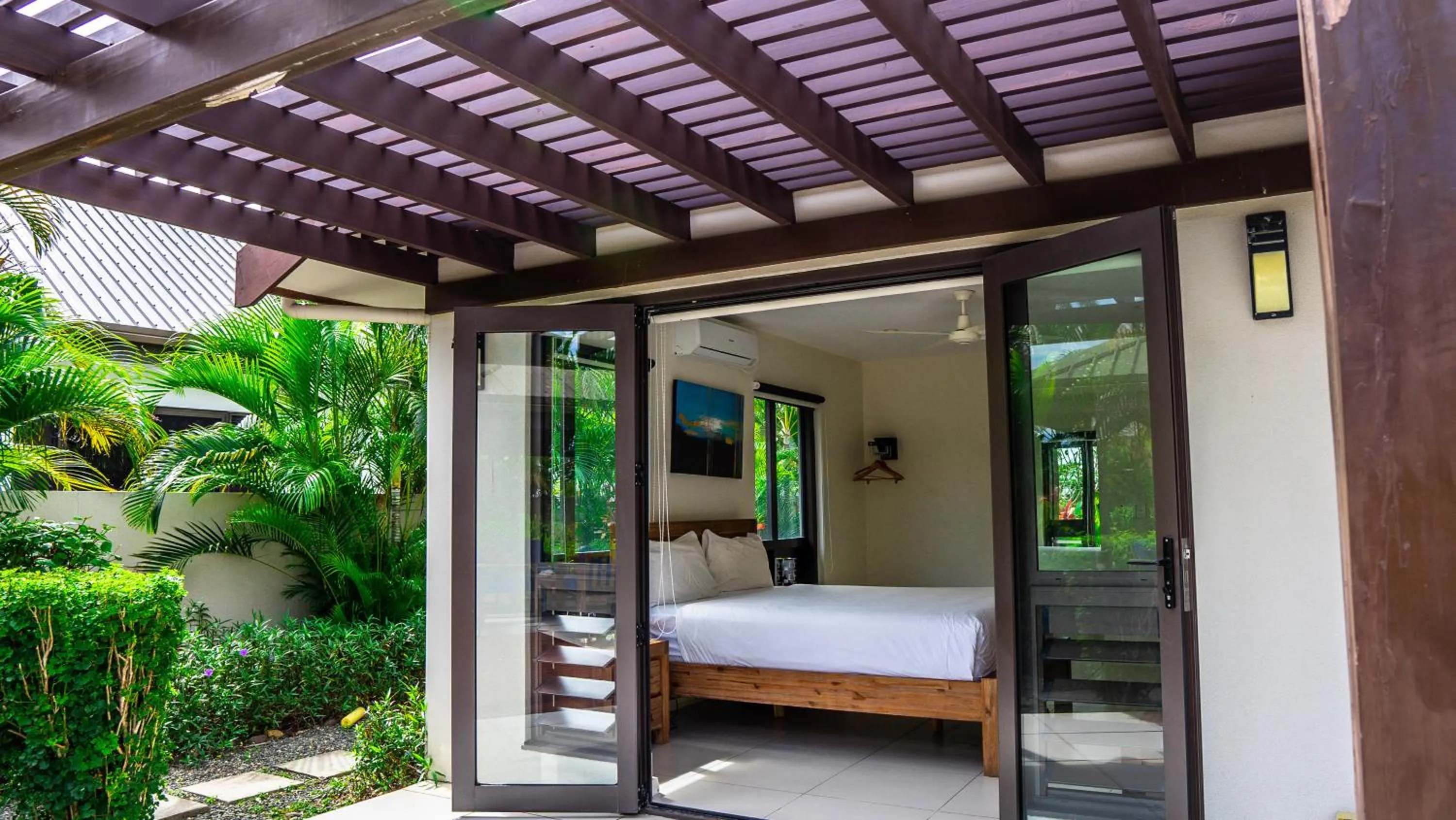 Patio, Bed in Naisoso Island Villas - Fiji