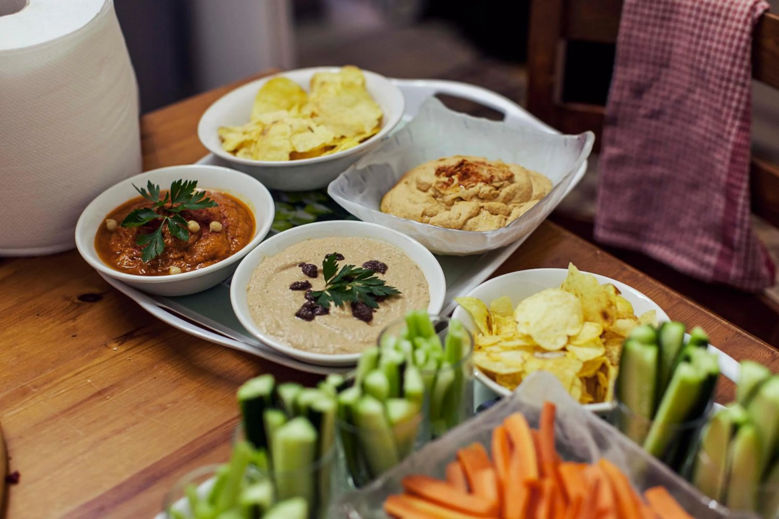 Food close-up in Granny's Inn Hostel