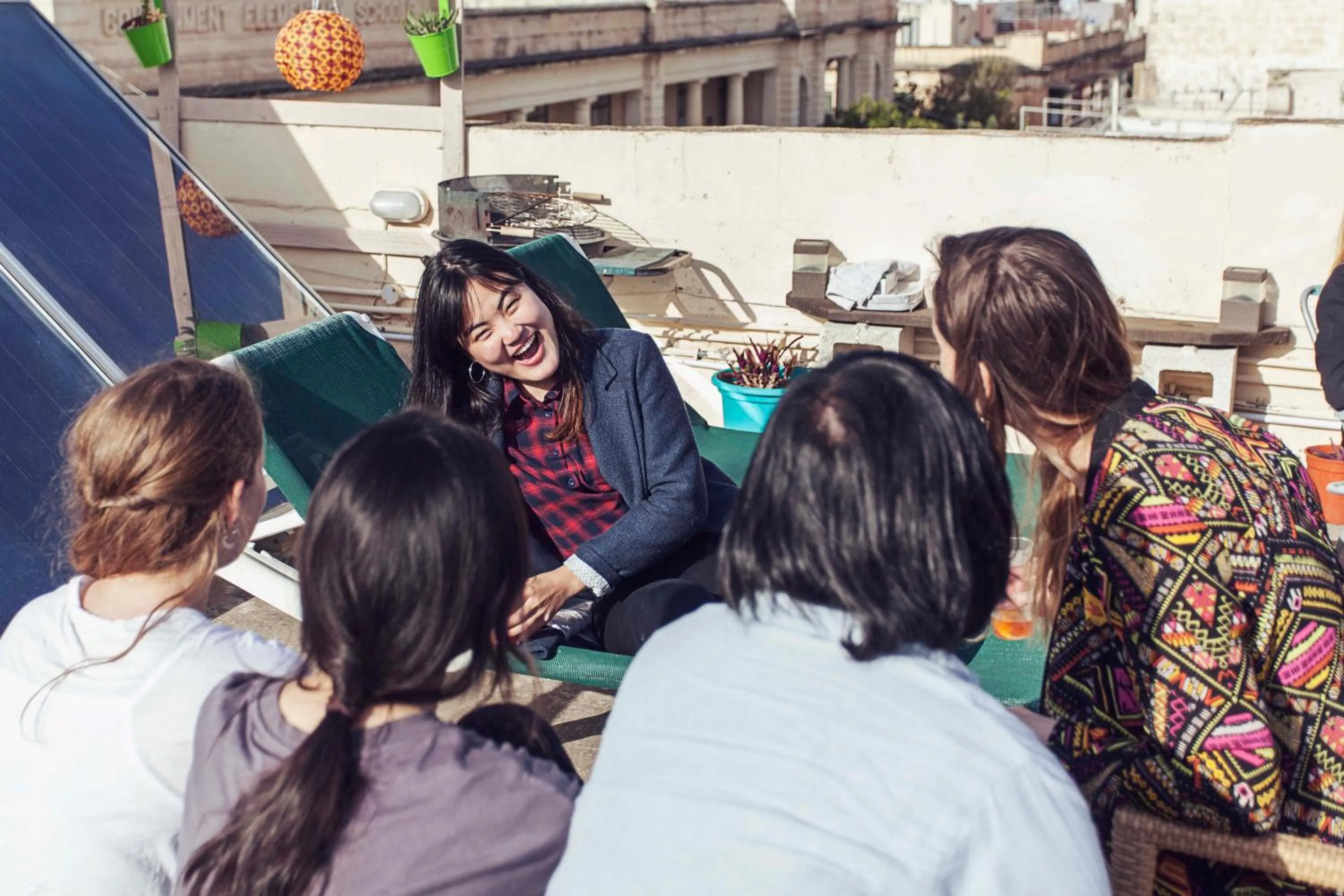 Staff in Granny's Inn Hostel