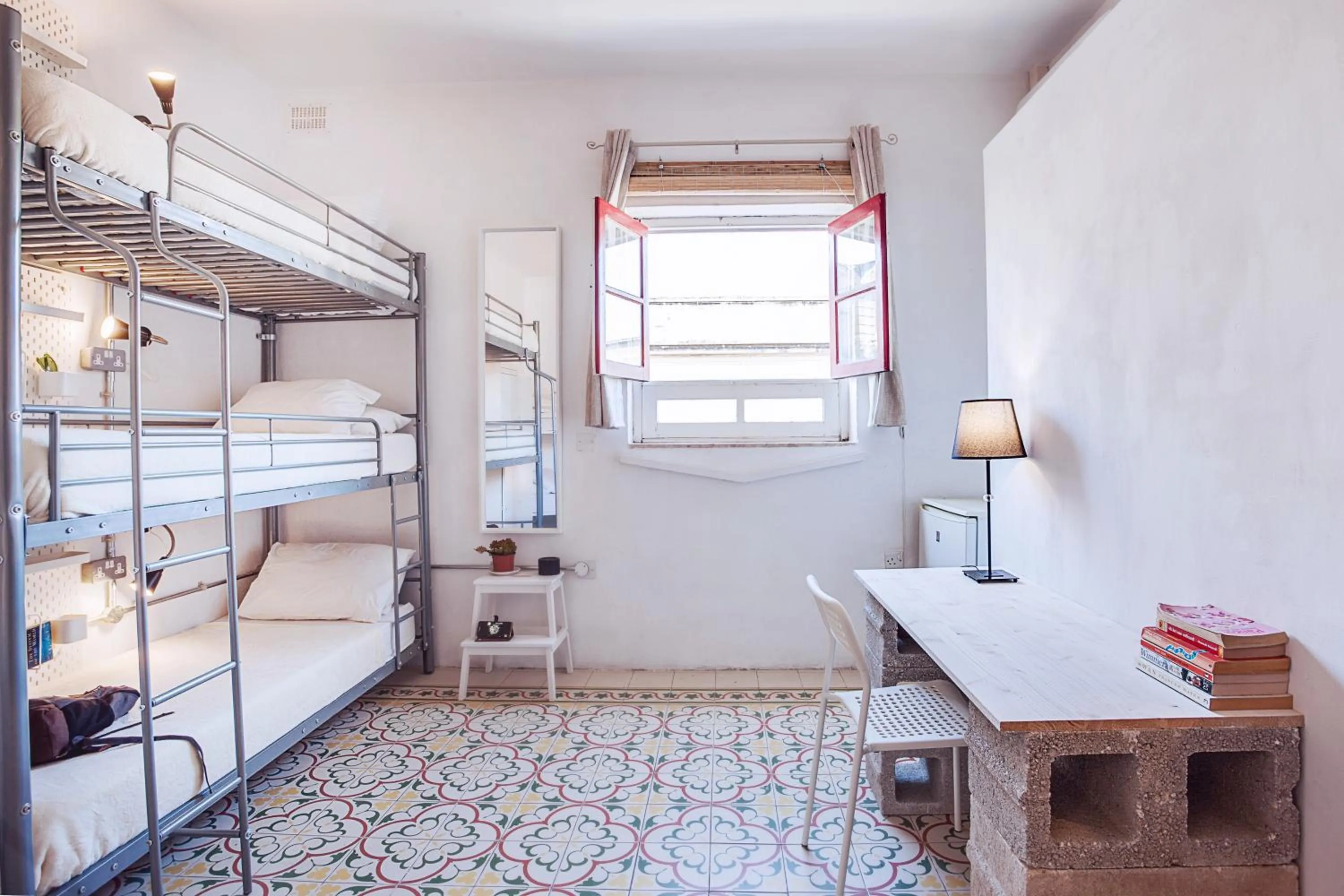 Seating area, Bed in Granny's Inn Hostel