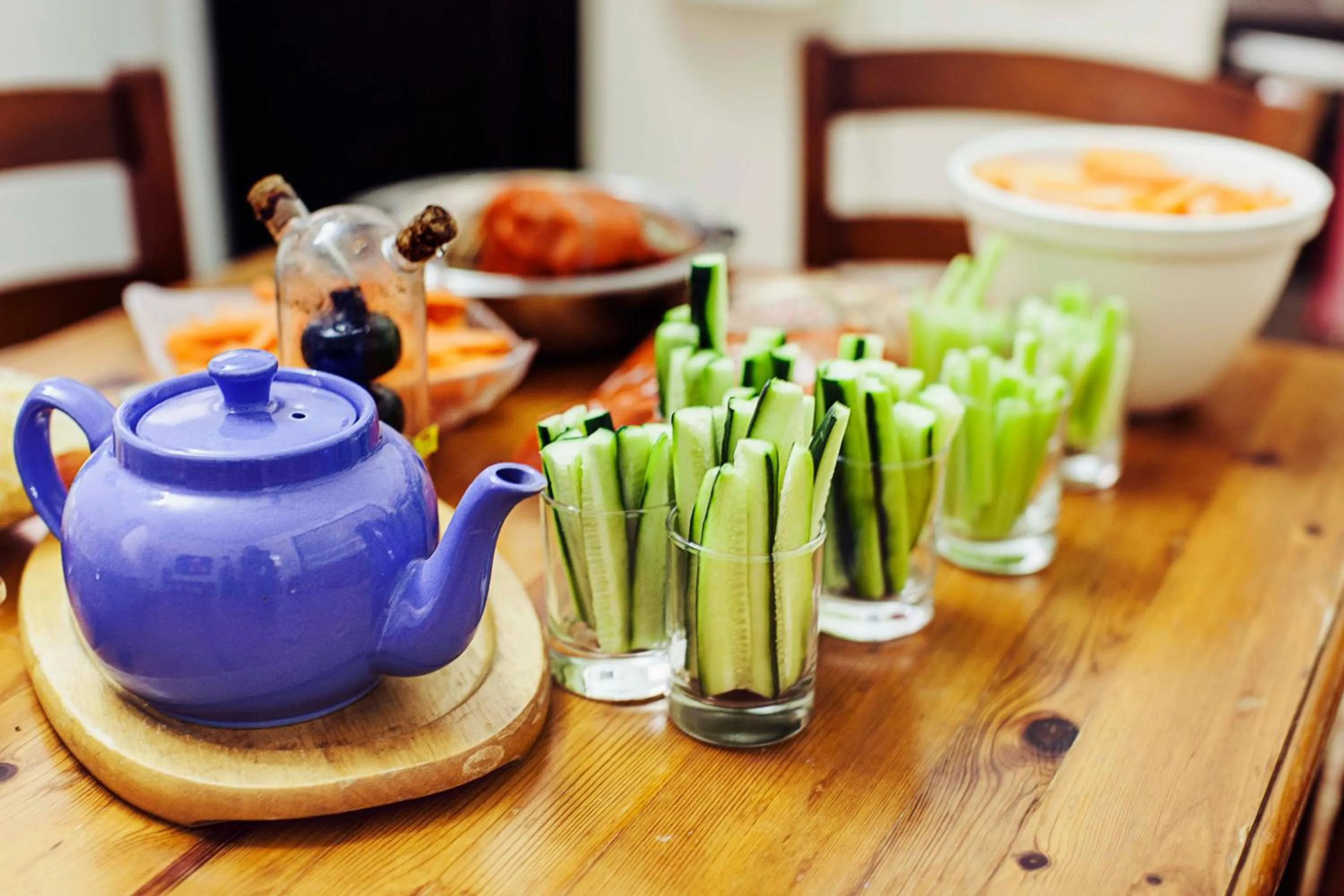 Food close-up in Granny's Inn Hostel