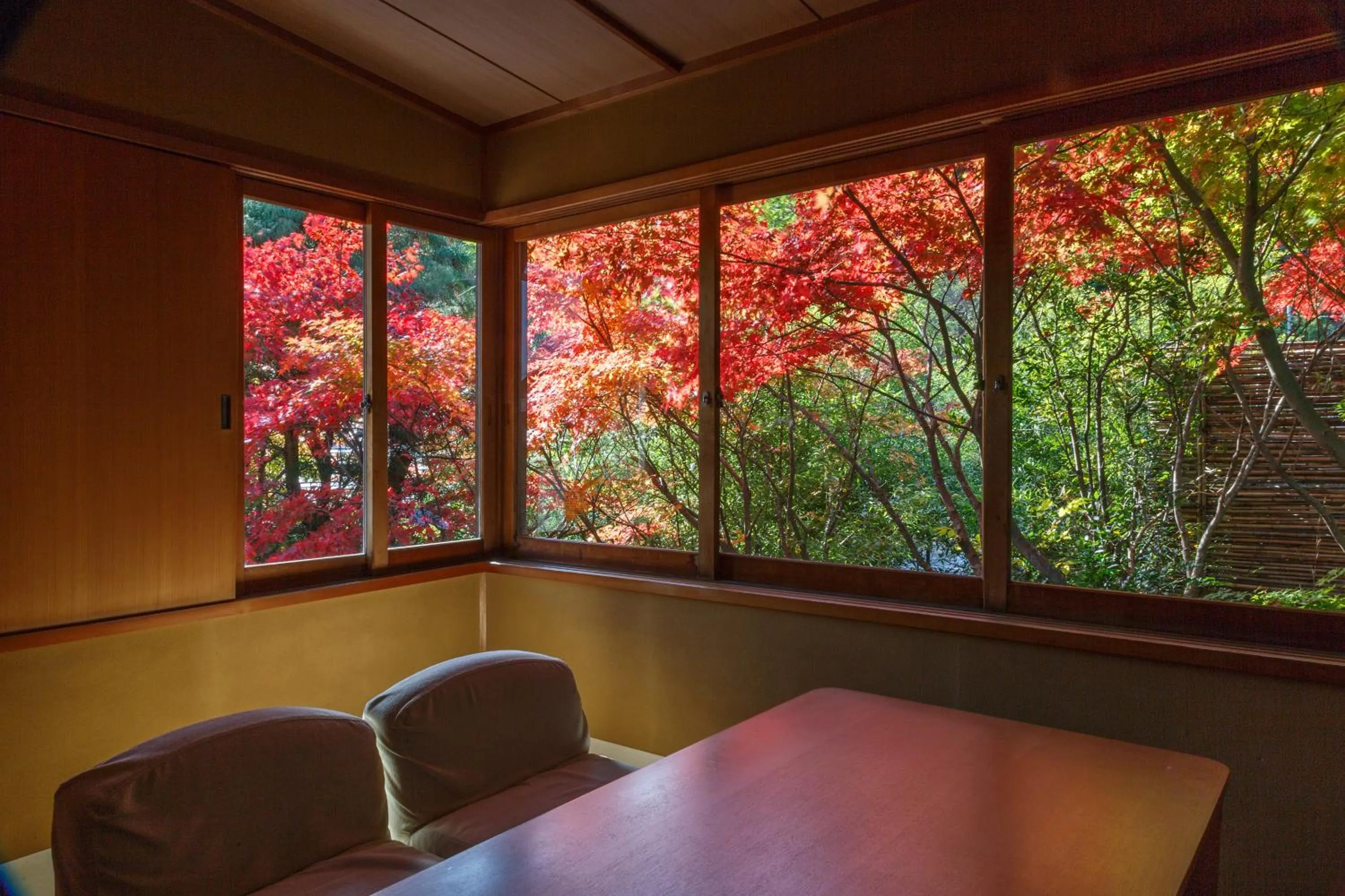 Garden view in Shaga-no-Sato Yumeya