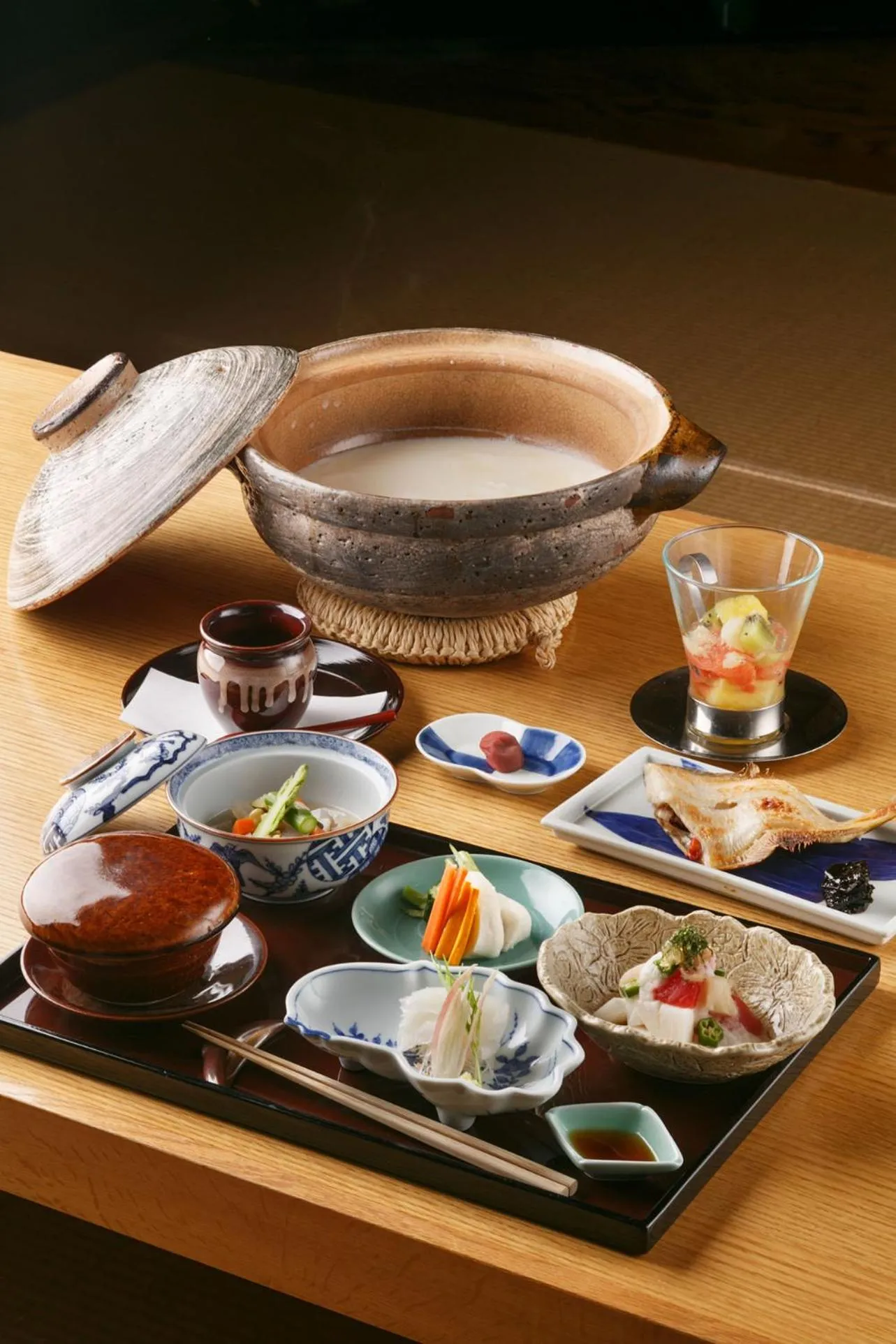 Asian breakfast in Shaga-no-Sato Yumeya