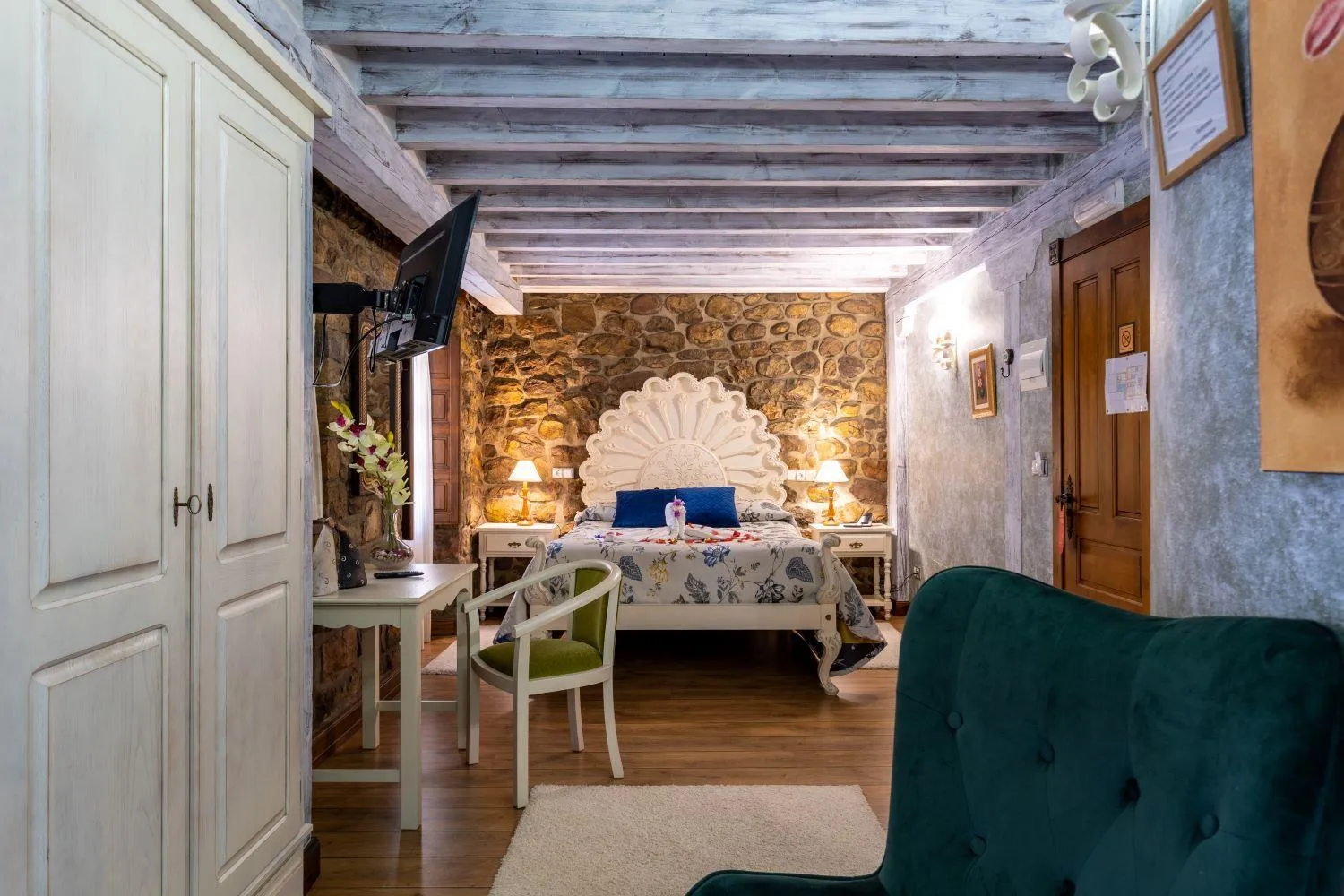 Bed in Hotel Spa Casona La Hondonada