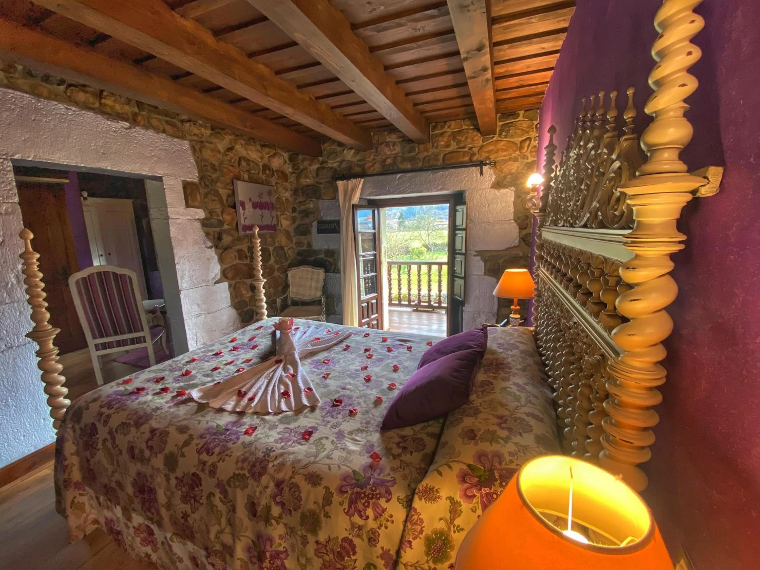 Bed in Hotel Spa Casona La Hondonada