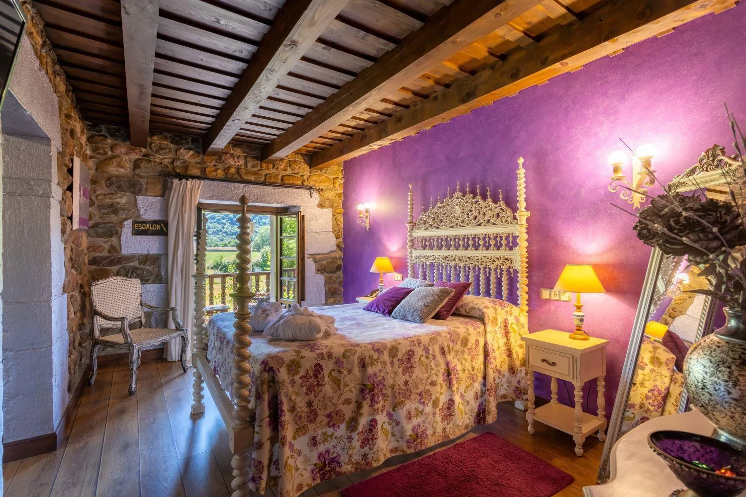 Bed in Hotel Spa Casona La Hondonada