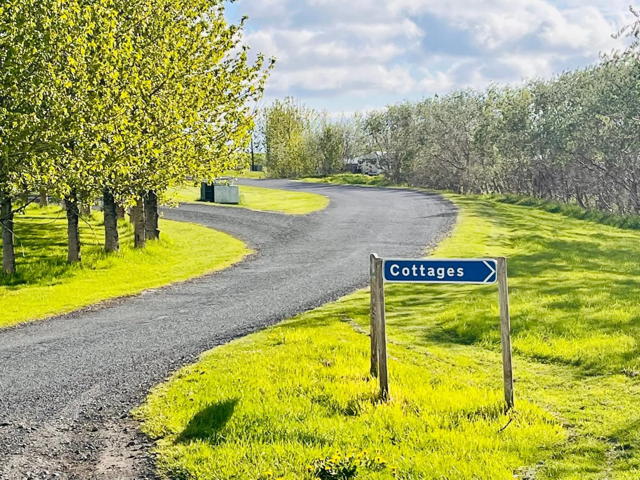 Natural landscape in Hellisholar Cottages