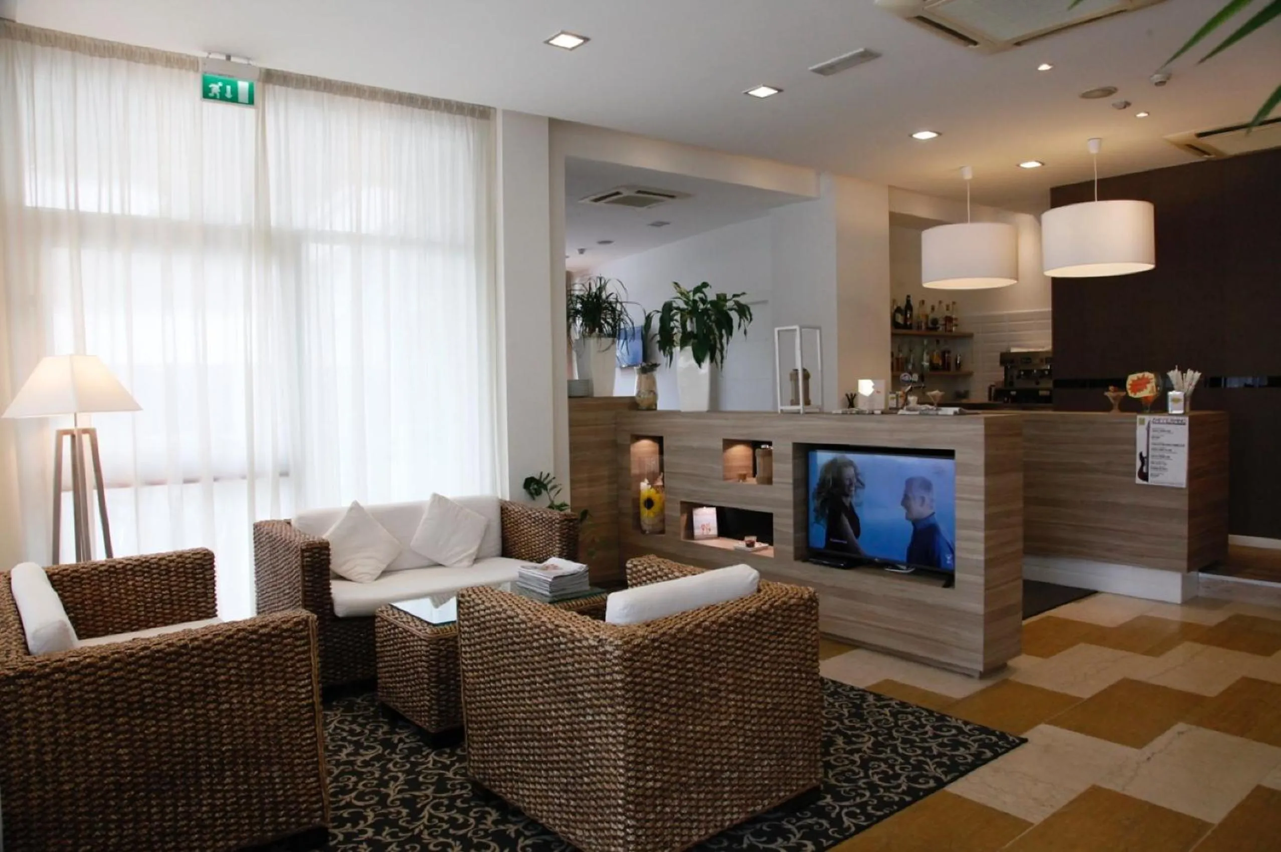 Lobby or reception in Hotel Majorca sul Mare in centro a Riccione con Area Fitness