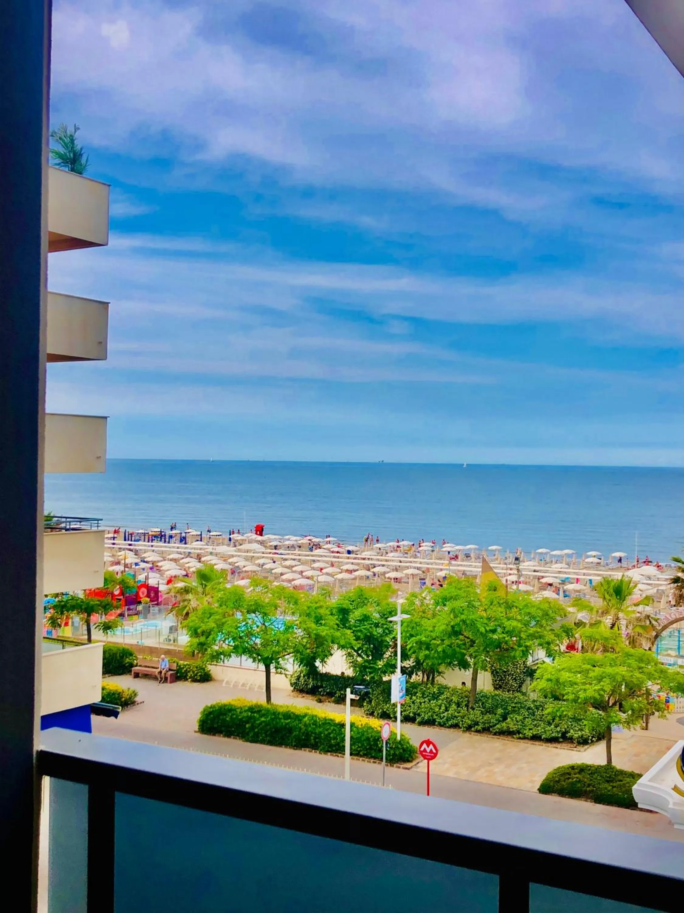 View (from property/room) in Hotel Majorca sul Mare in centro a Riccione con Area Fitness