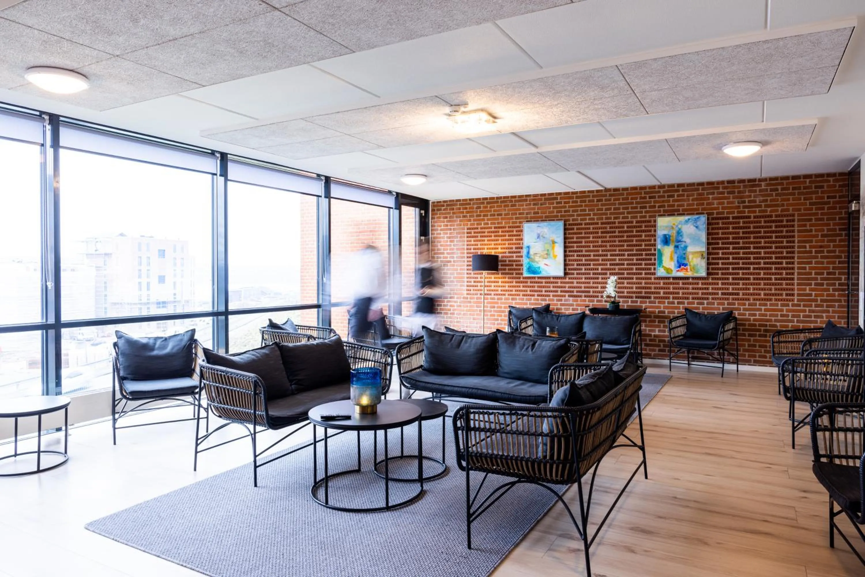 Living room in Hotel Sønderborg Kaserne