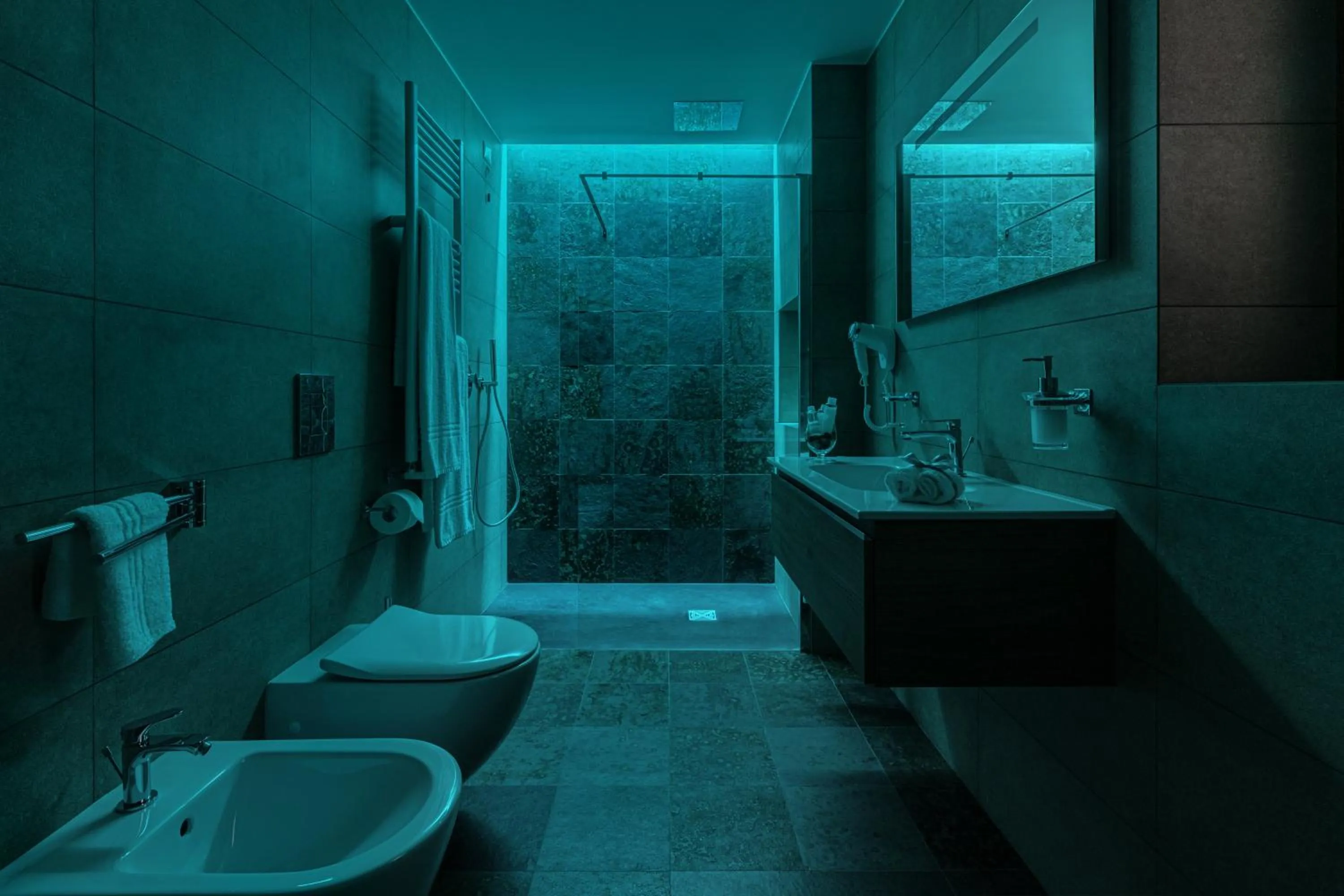 Shower in Marcus Suite