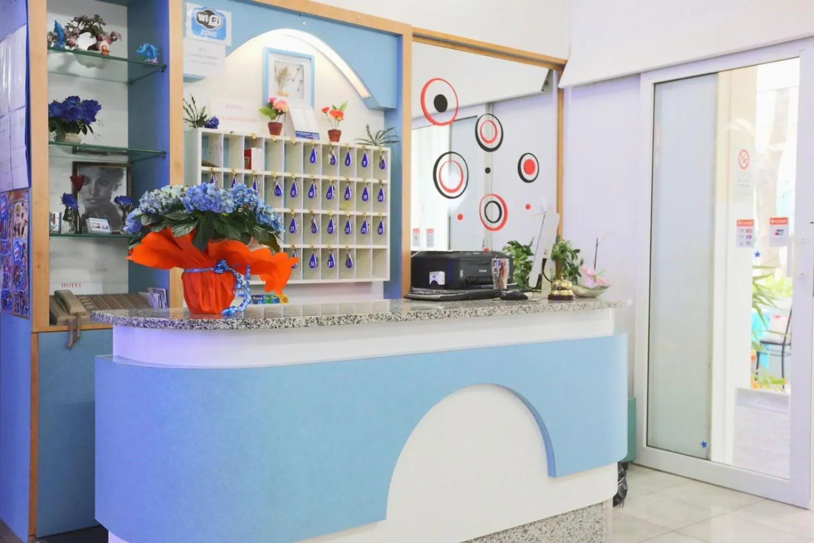 Lobby or reception in Hotel TV