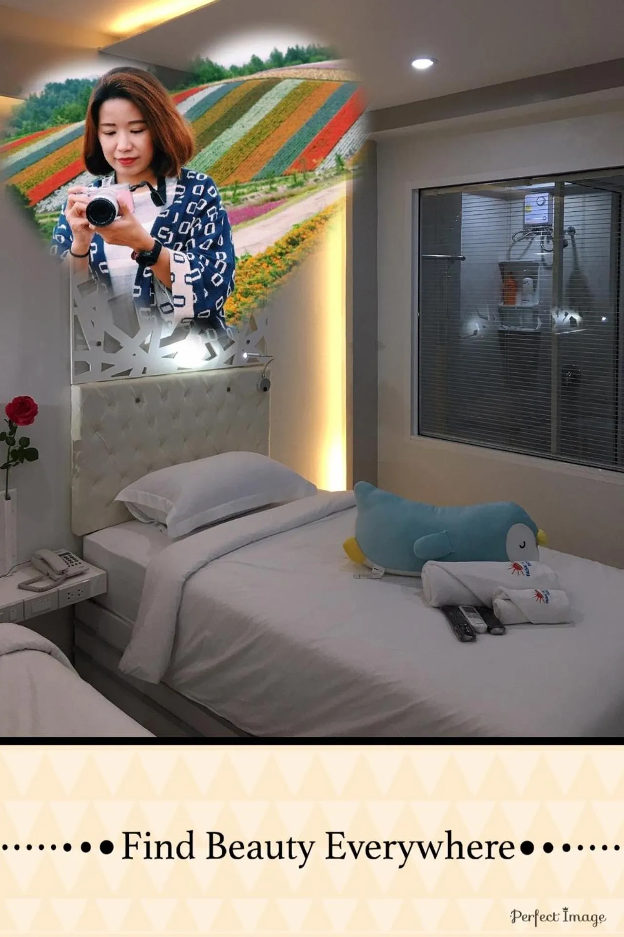 Bed in Fasai hut and resort