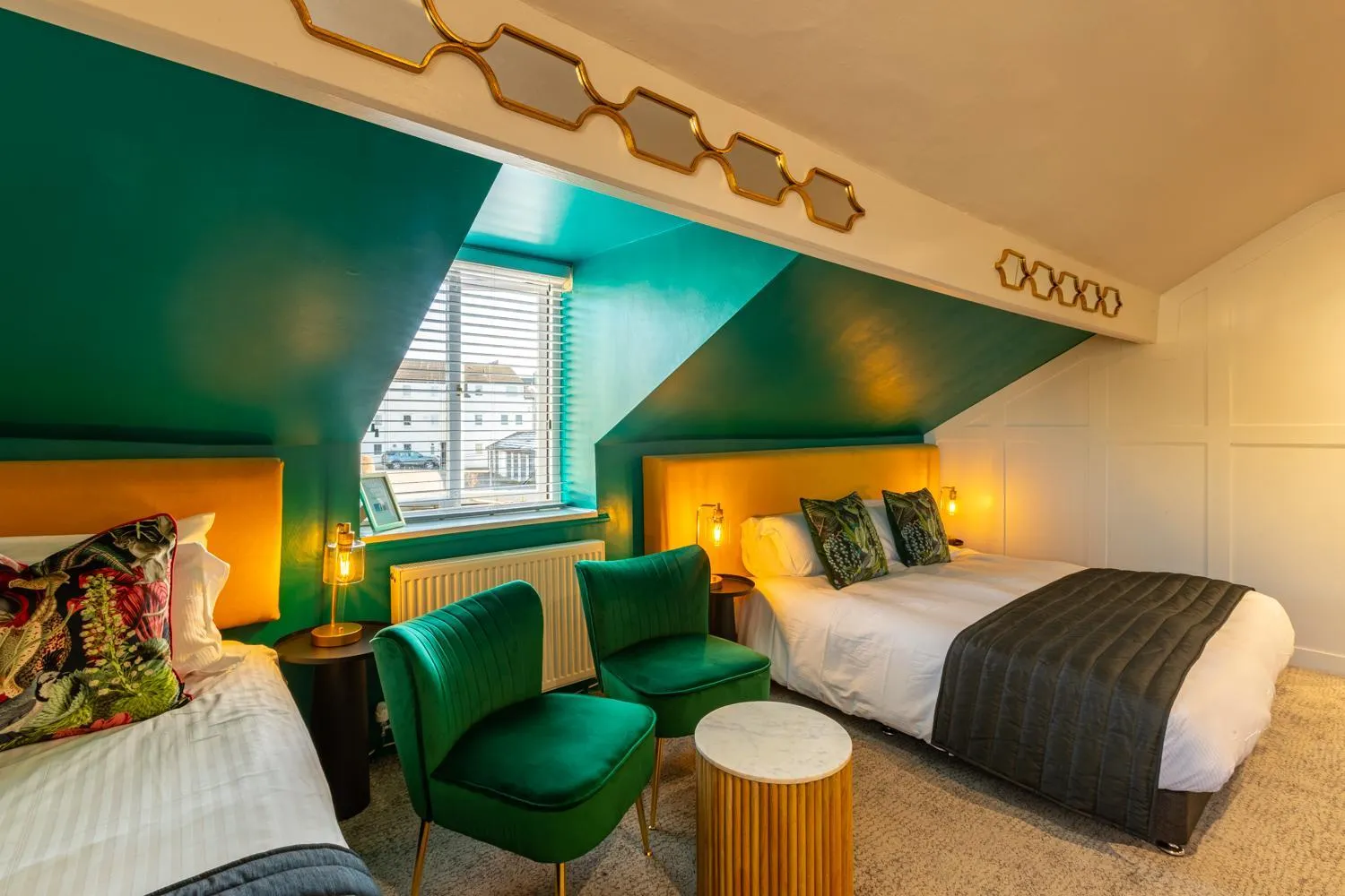 Seating area, Bed in Holly Lodge Guest House with FREE off site health club