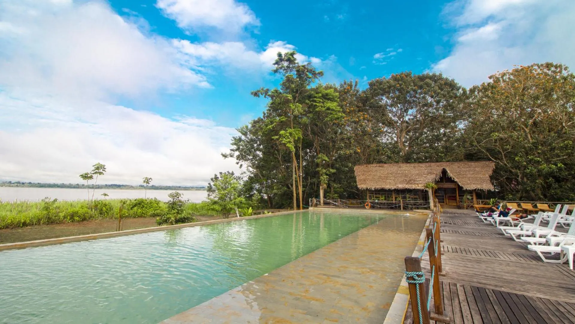 Pool view in Hotel Amazon by On Vacation