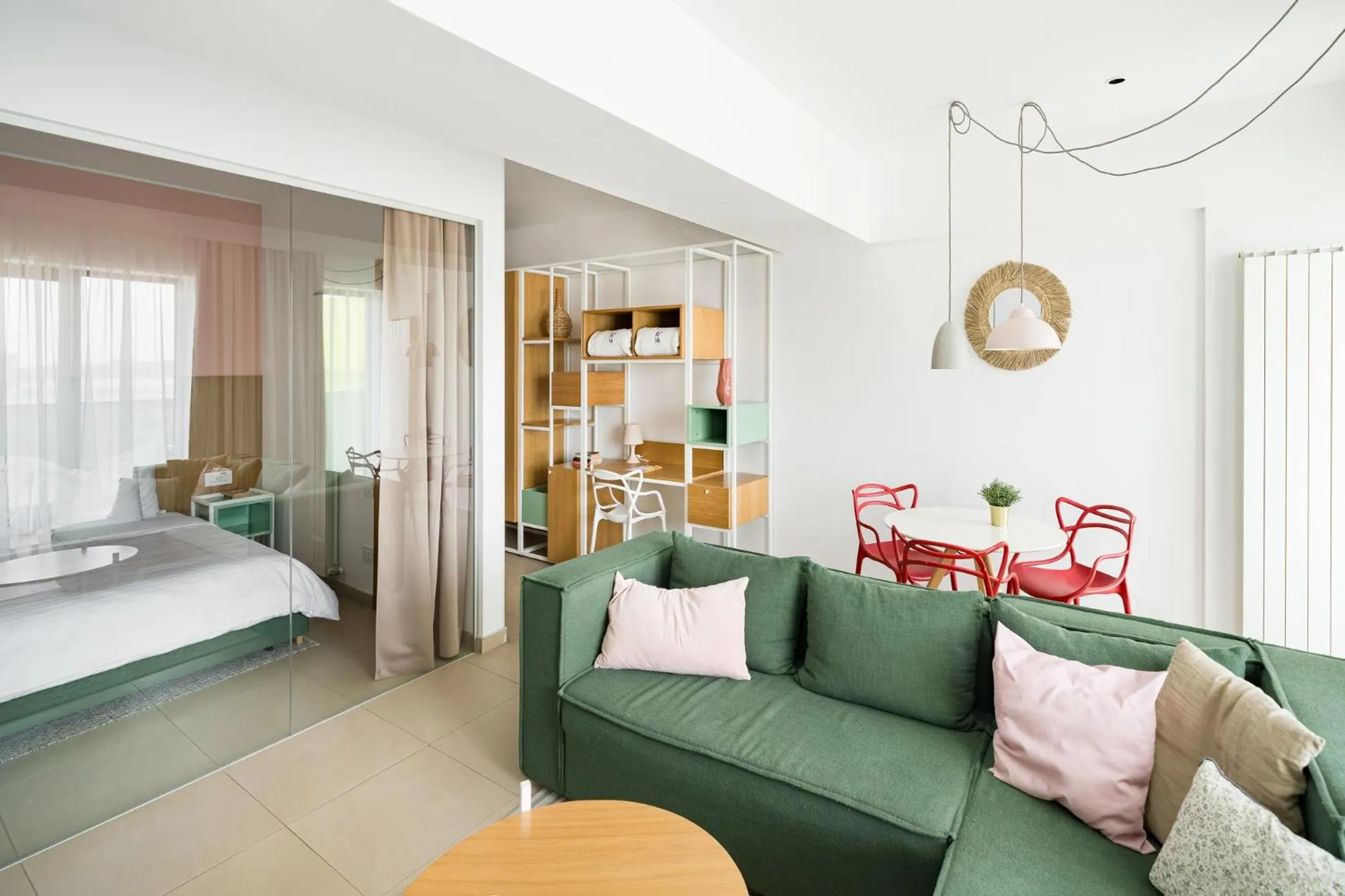 Living room, Bed in Riva Mamaia Beach Apart Hotel