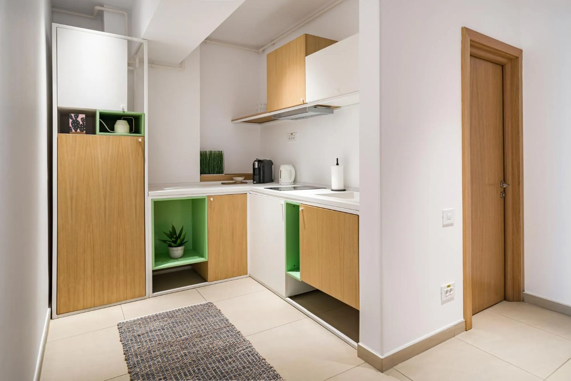 Kitchen or kitchenette in Riva Mamaia Beach Apart Hotel