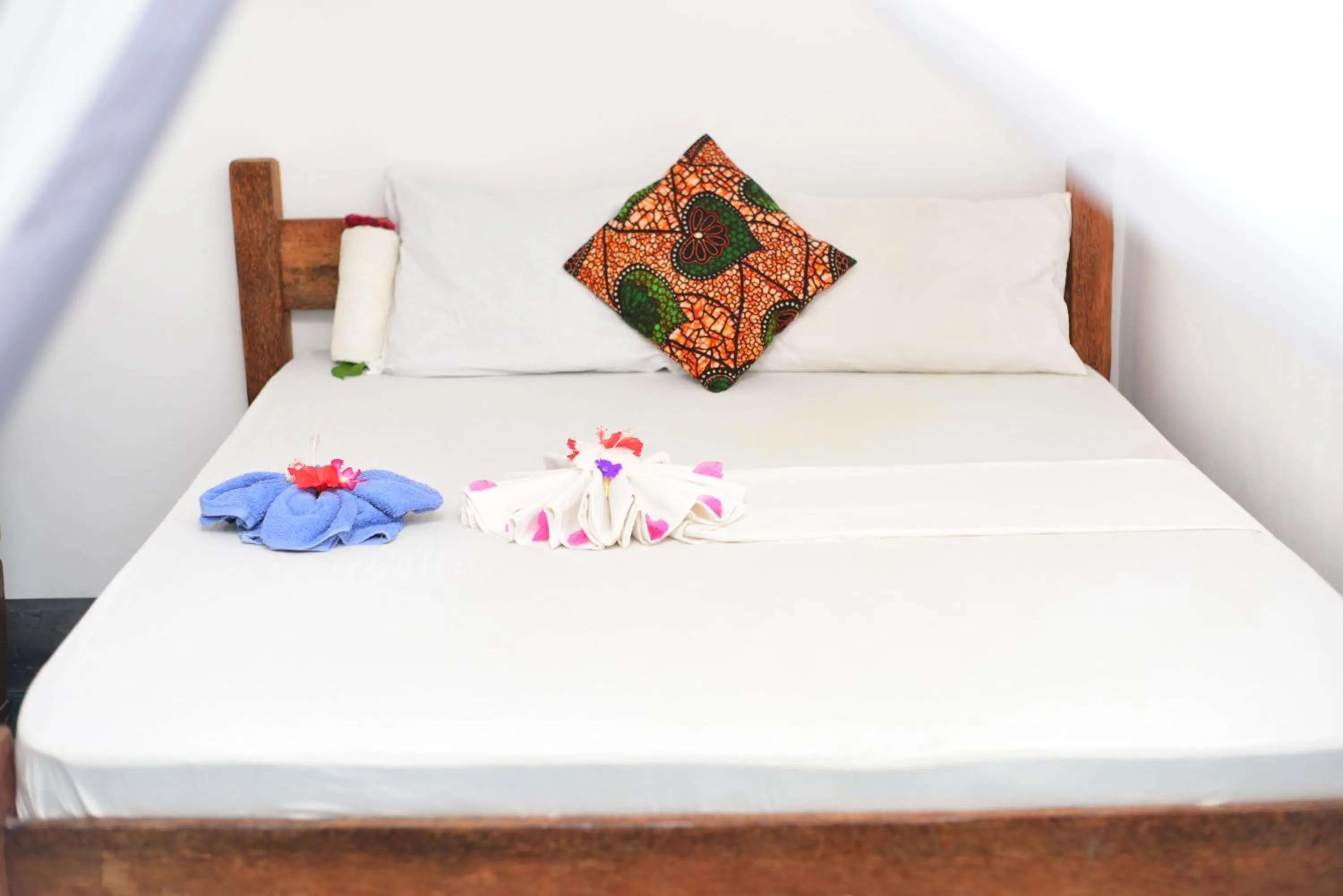 Bed in Furaha Lodge