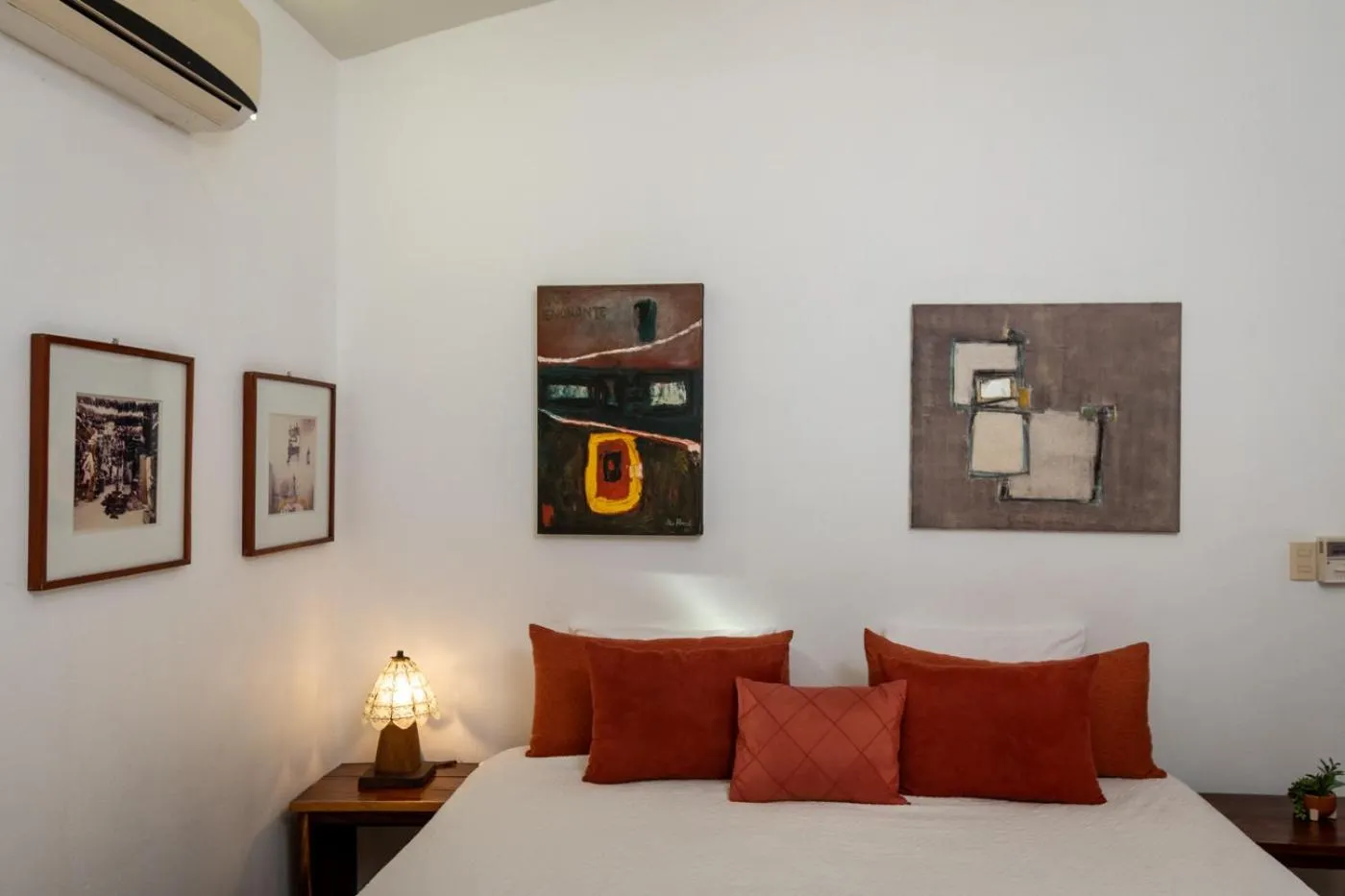 Bed in Hotel Villa Mozart y Macondo