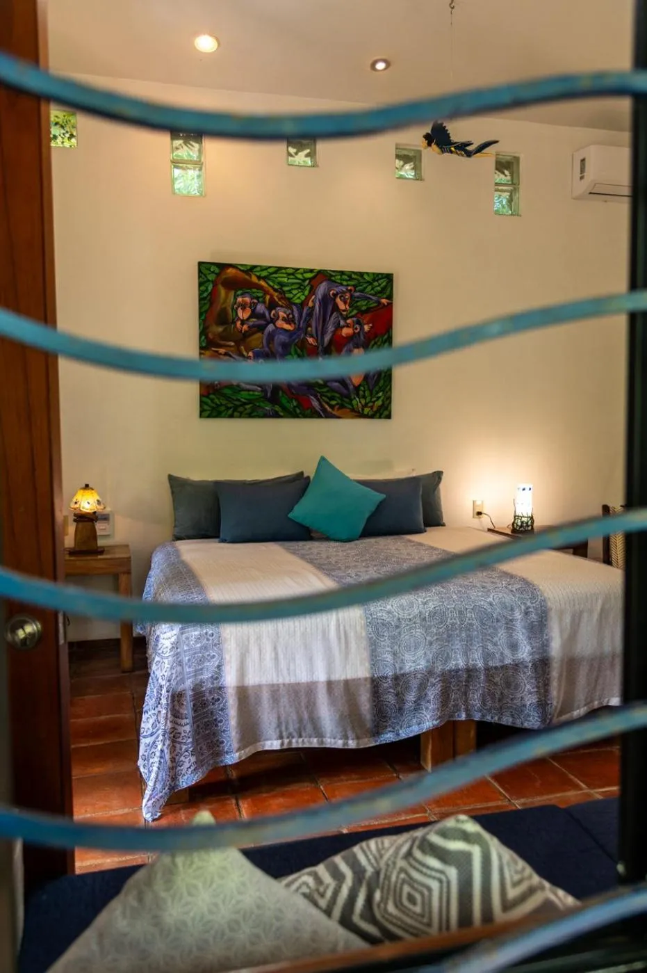 Bed in Hotel Villa Mozart y Macondo