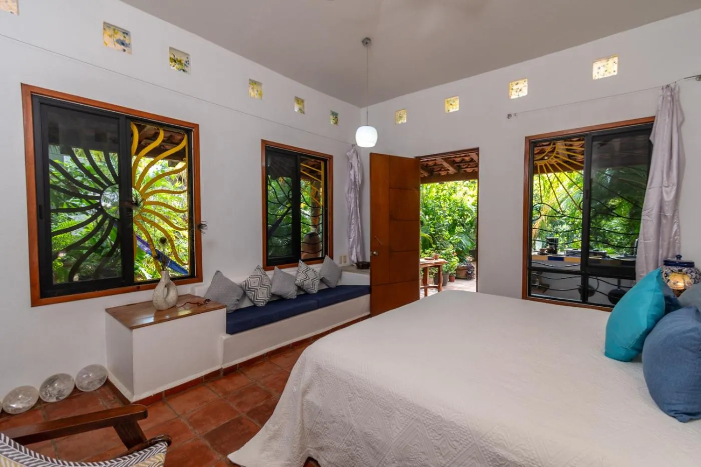 Bed in Hotel Villa Mozart y Macondo