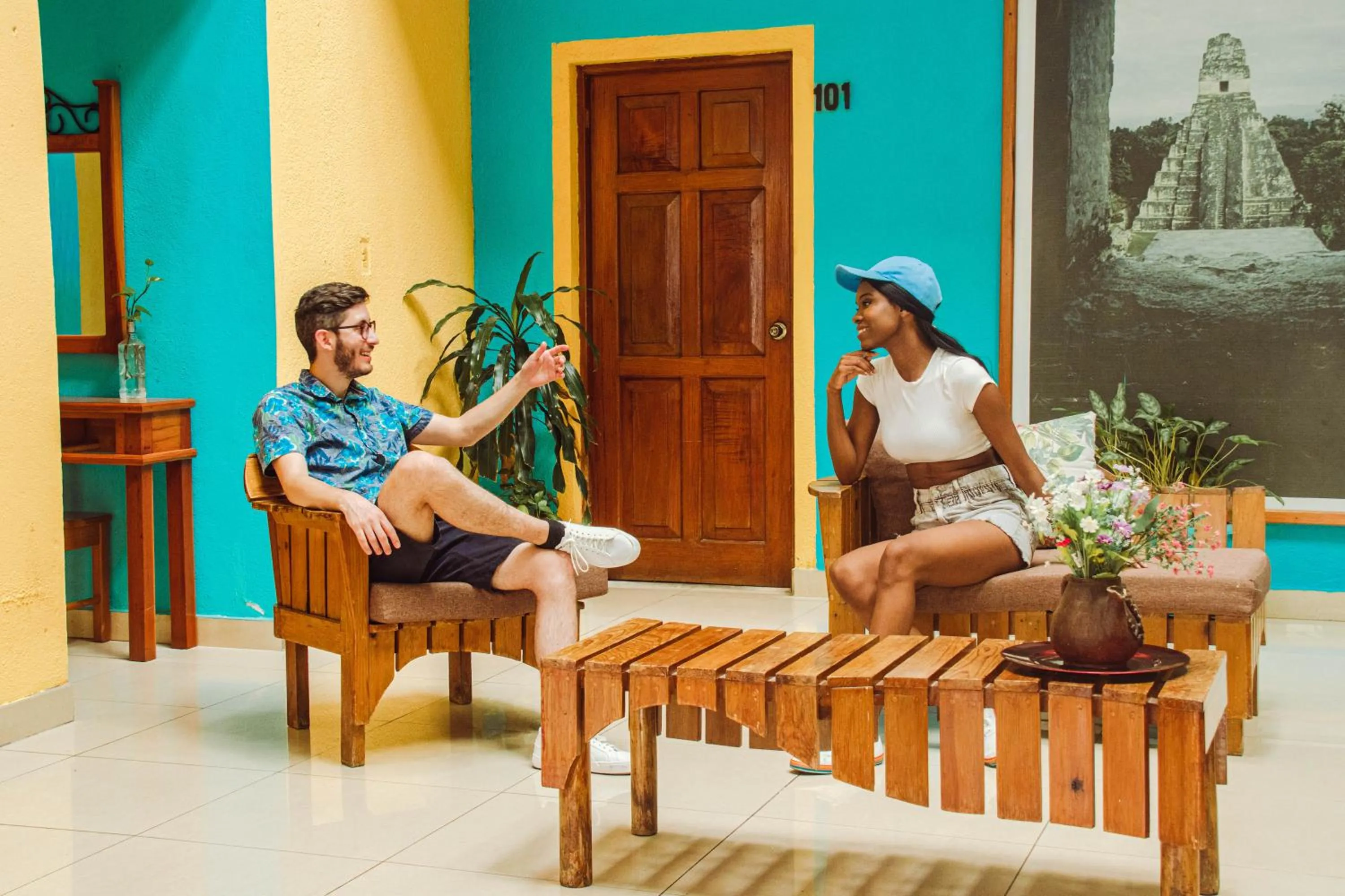 Lobby or reception in Hotel Santana