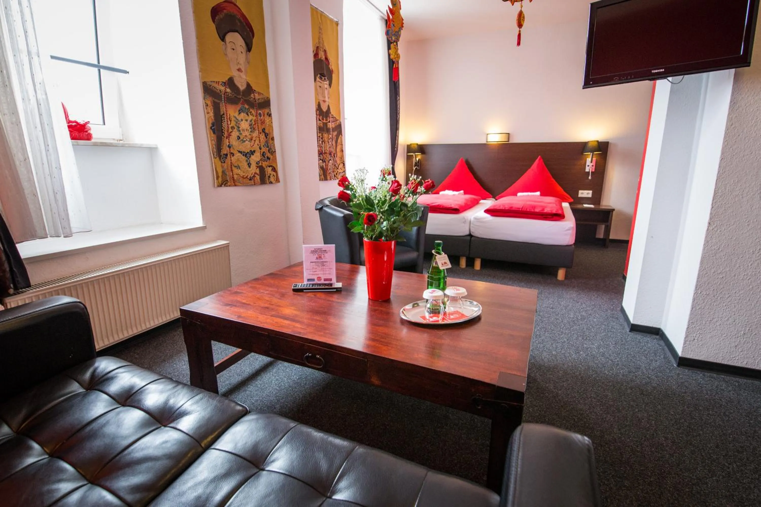 Bed in Aparthotel am Münzplatz