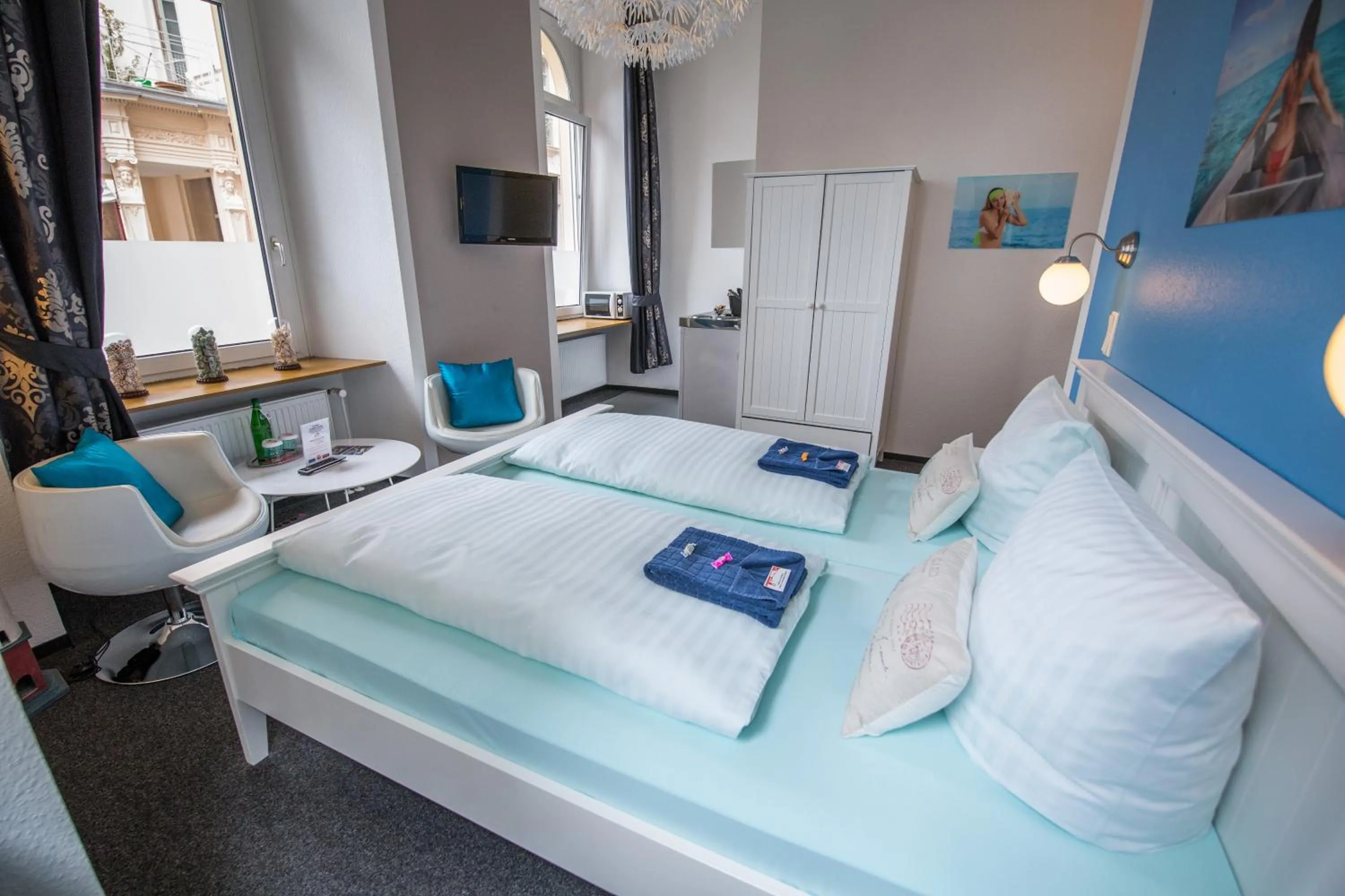 Bed in Aparthotel am Münzplatz